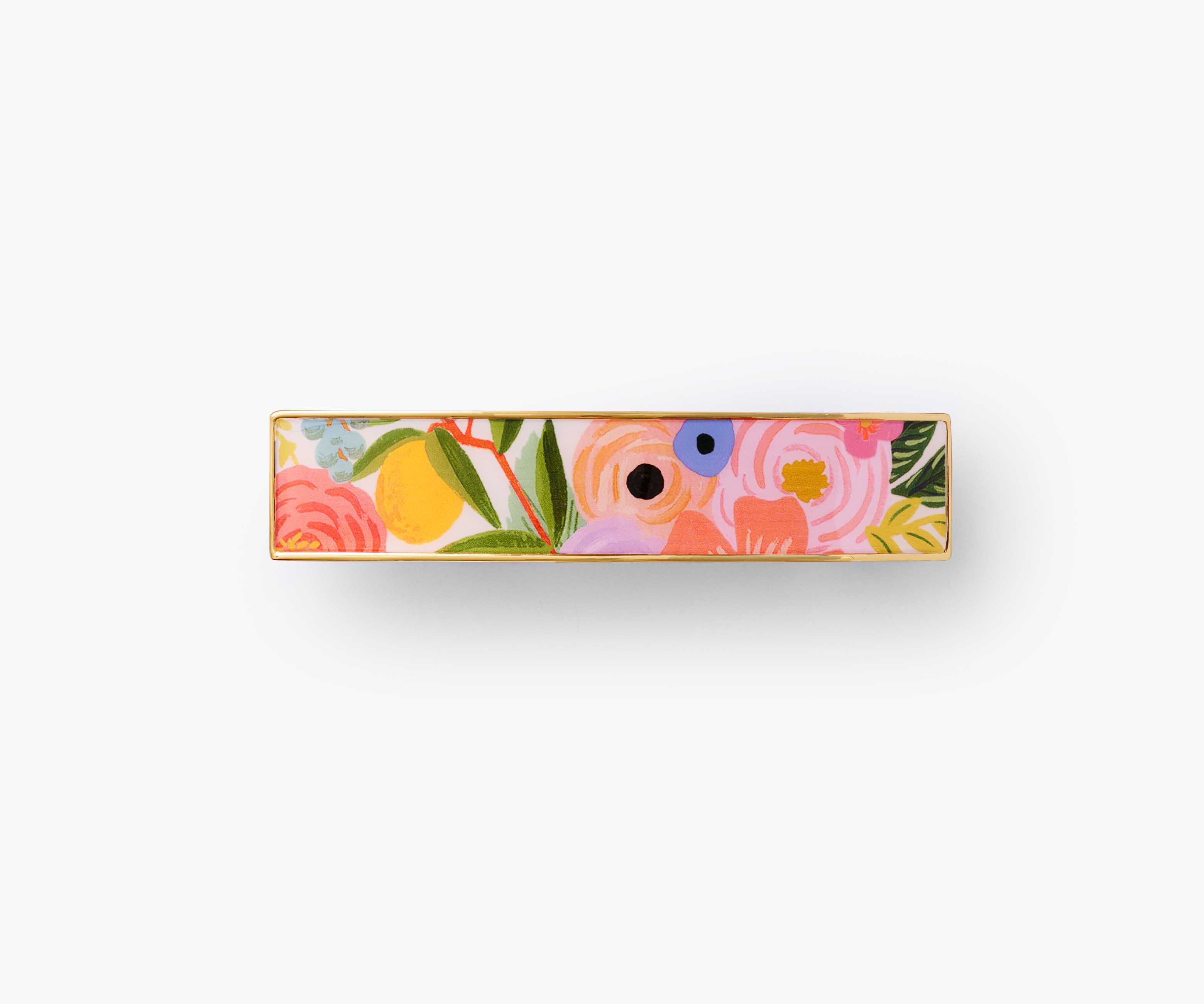 Enamel Hair Clip - Garden Party