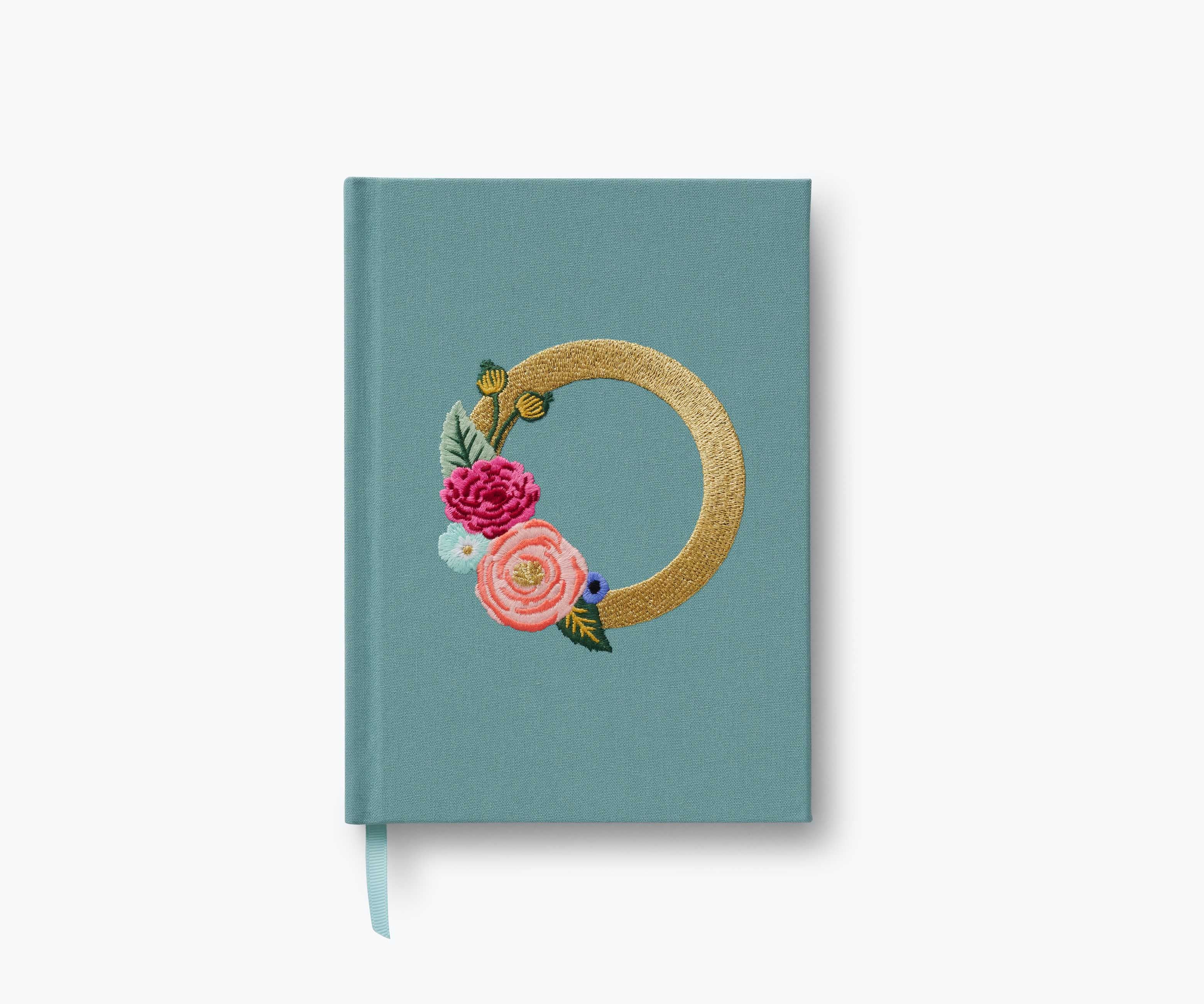 Embroidered Monogram Journal