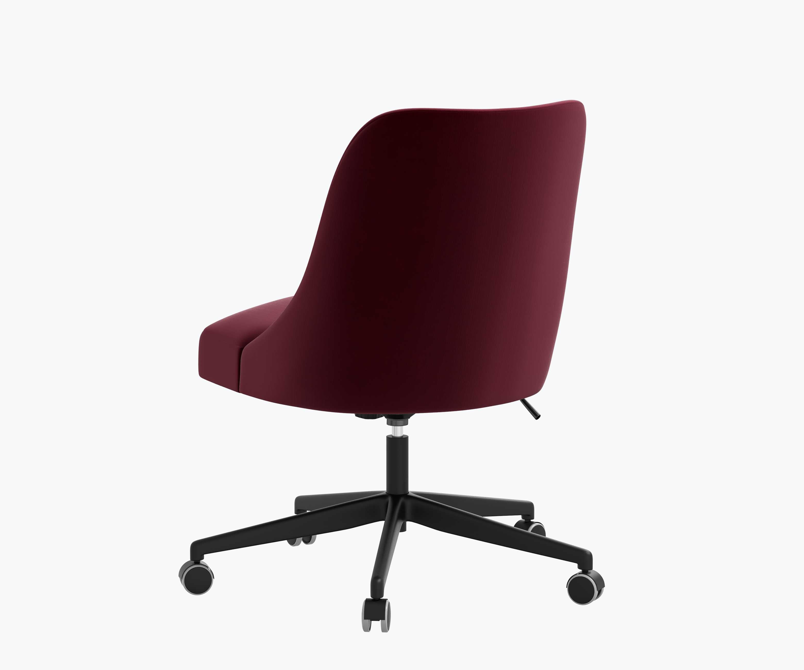 Oxford Desk Chair - Plum Velvet