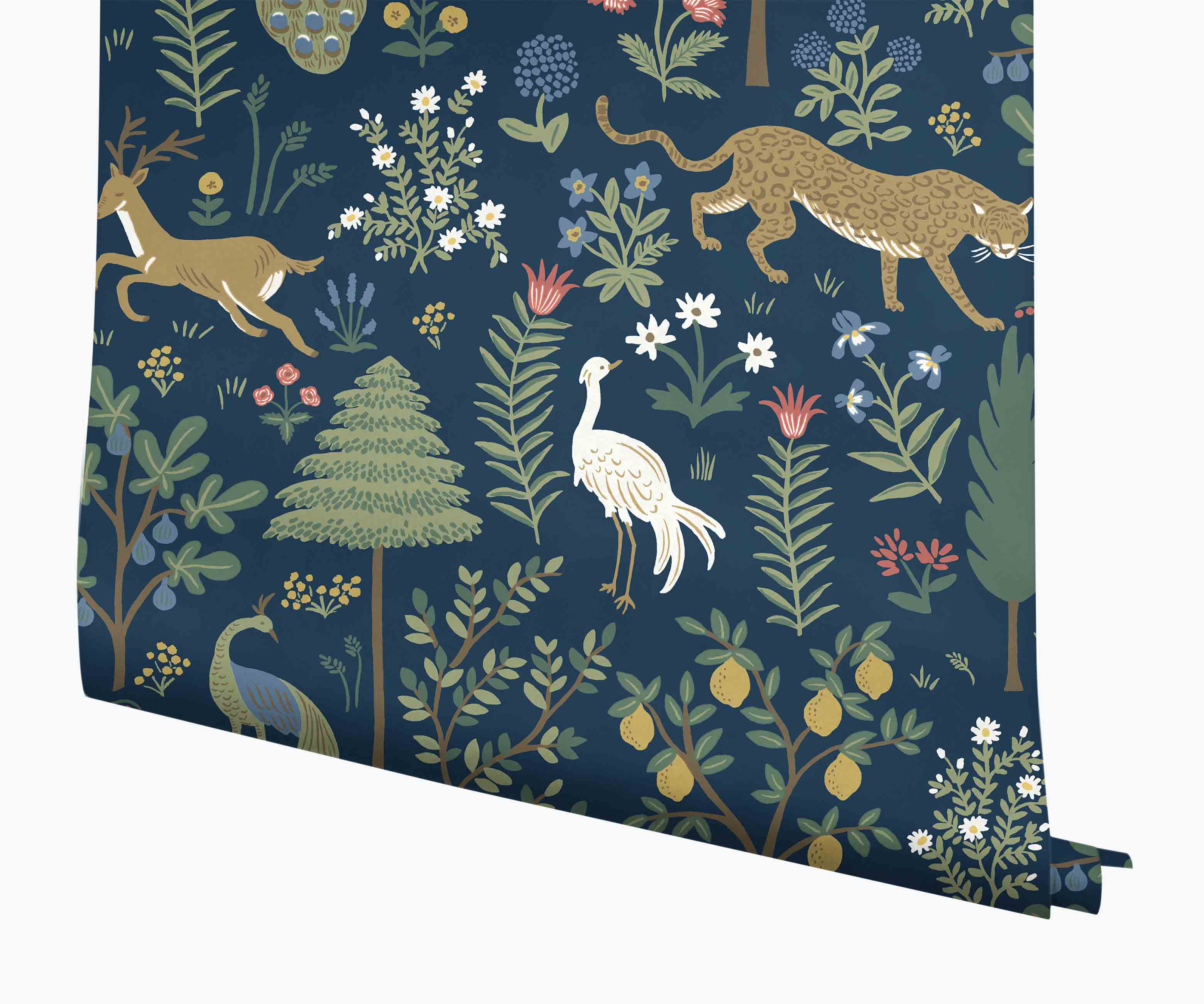 Menagerie Wallpaper - Navy