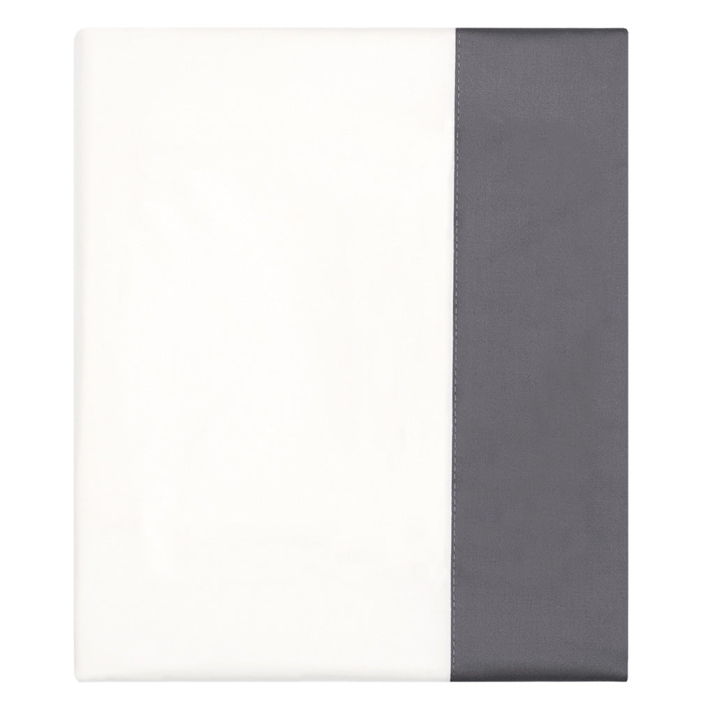 Charcoal Grey Border Flat Sheet