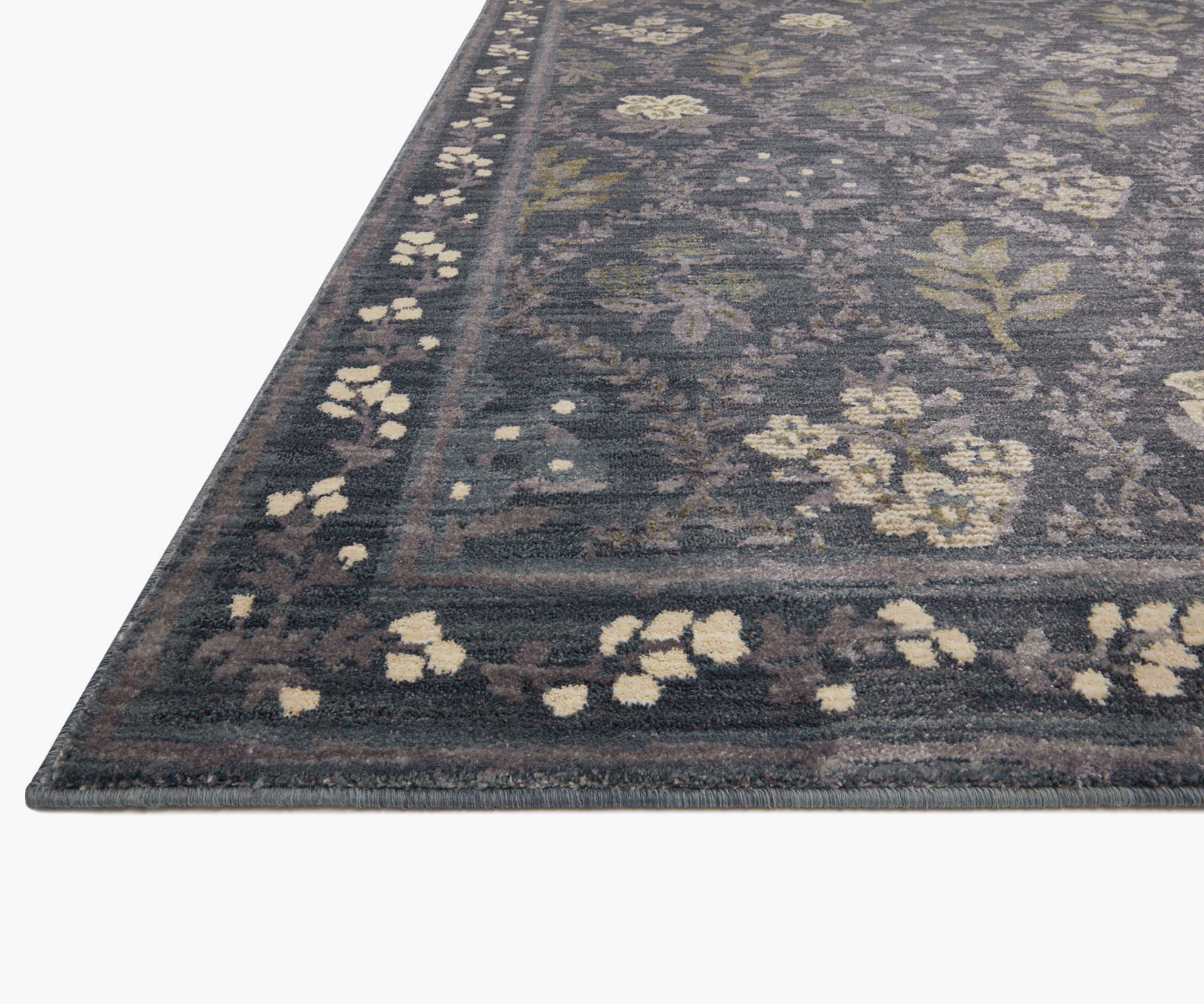 Fiore Hawthorne Power Loomed Rug - Navy