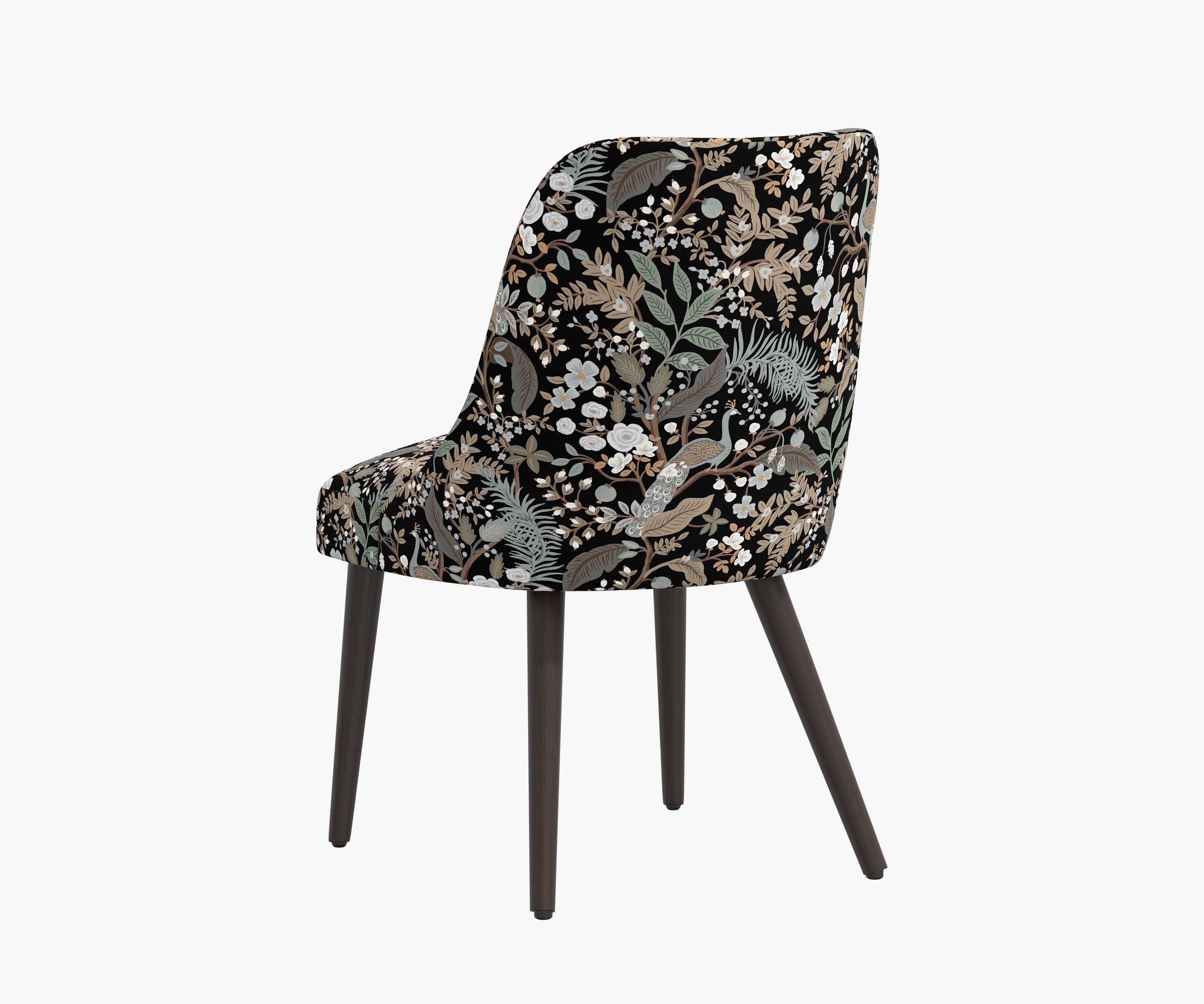 Clare Dining Chair - Peacock Garden Black