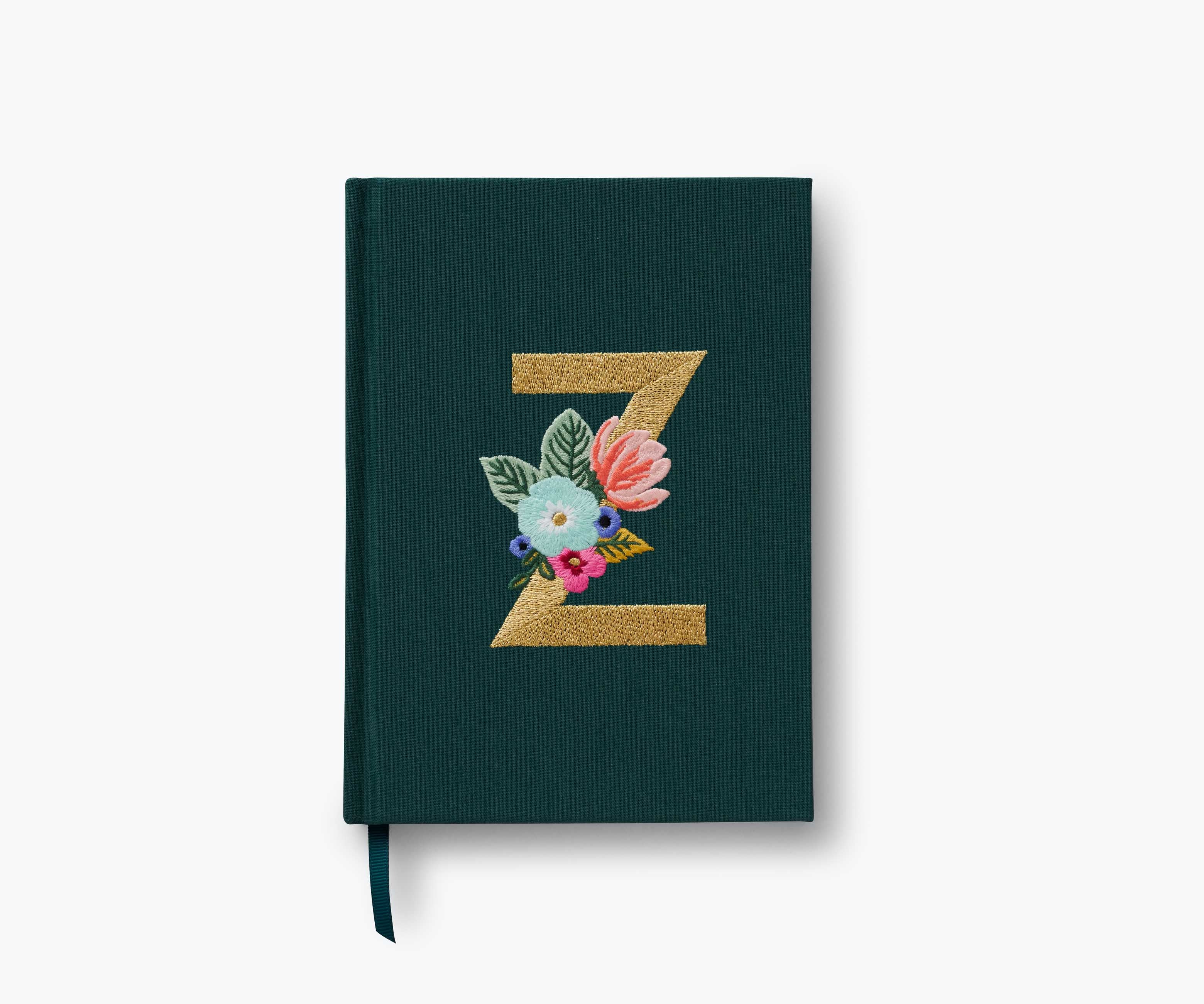 Embroidered Monogram Journal