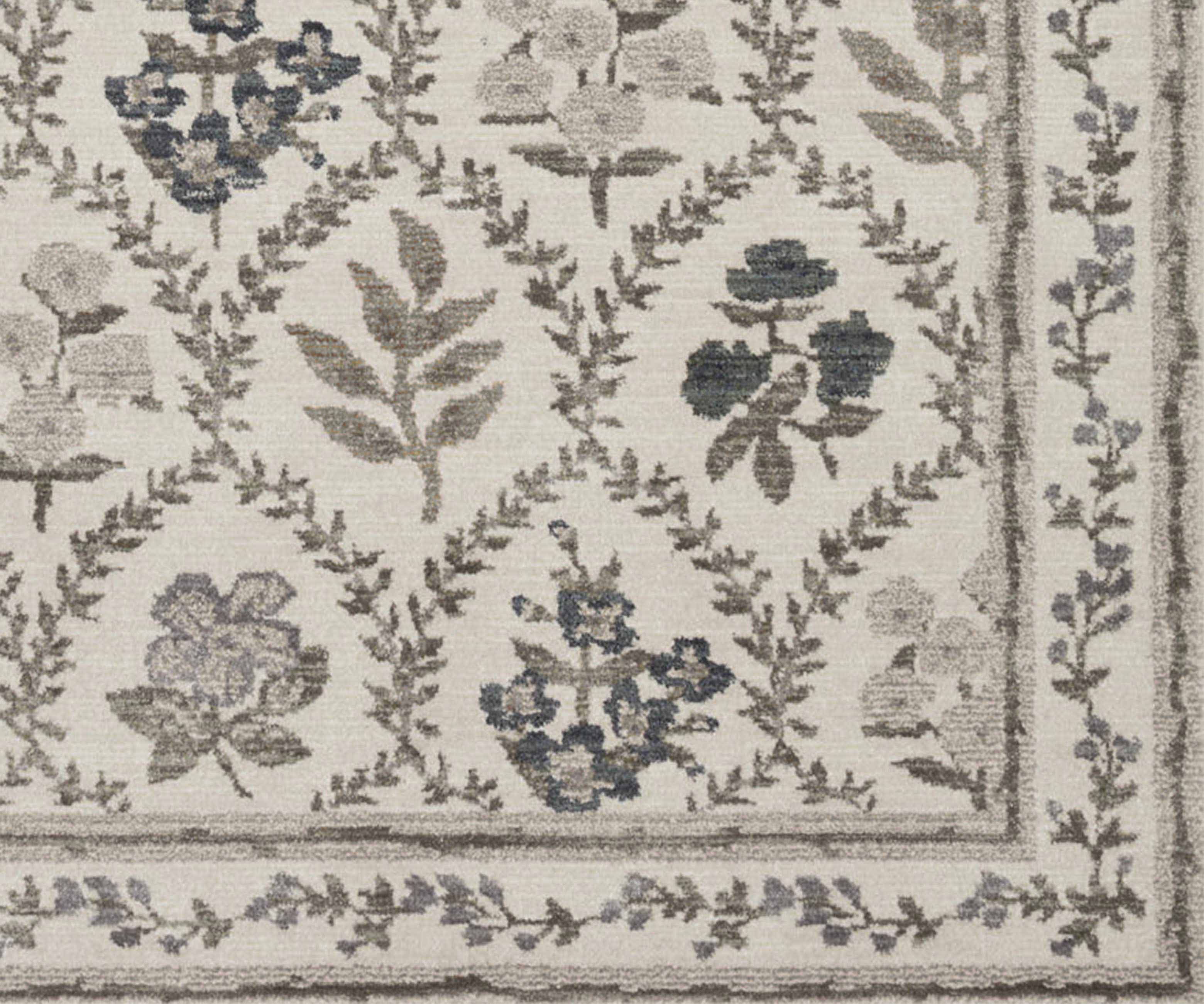 Fiore Hawthorne Power Loomed Rug - Ivory