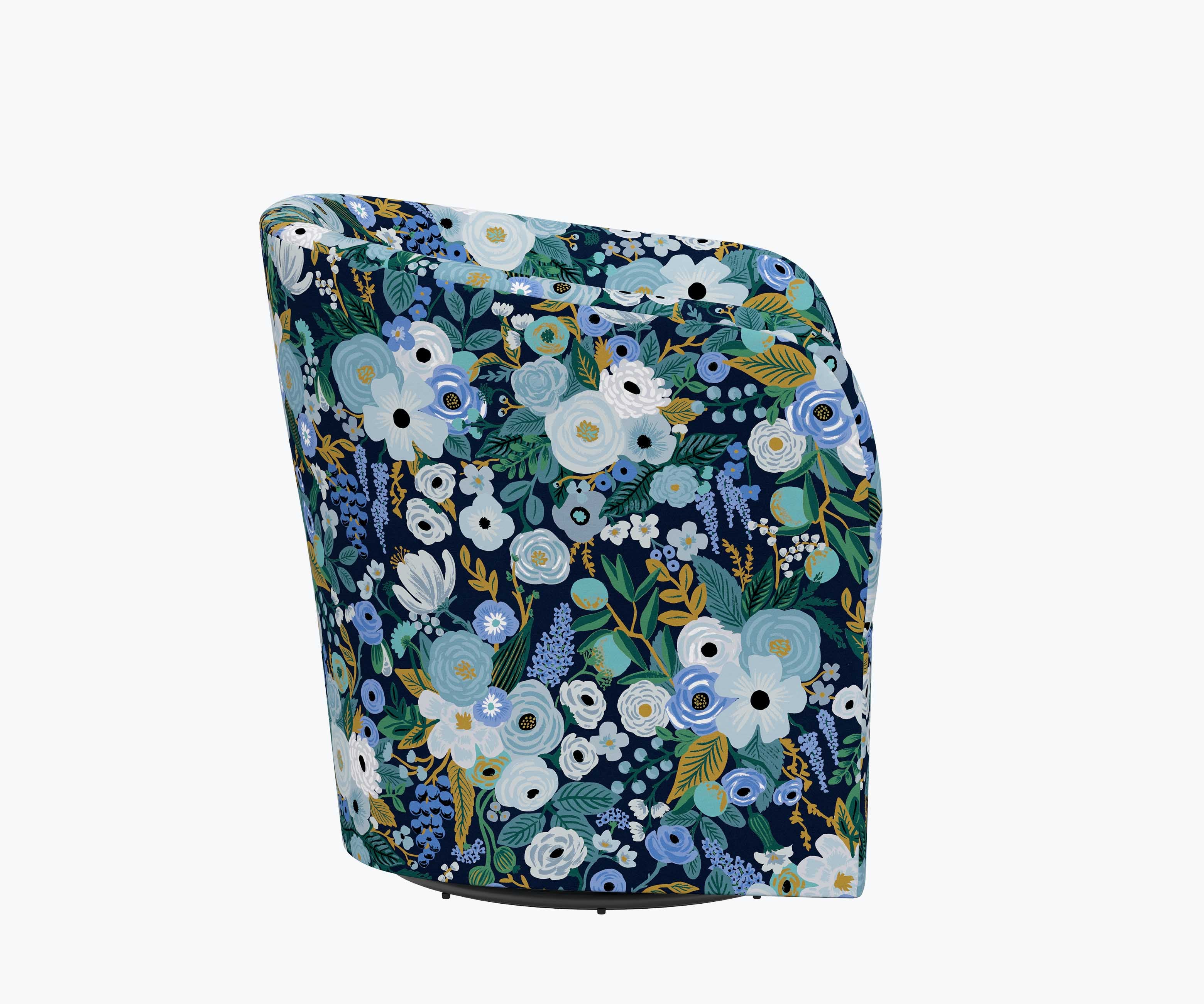 Pembroke Swivel Chair - Garden Party Blue