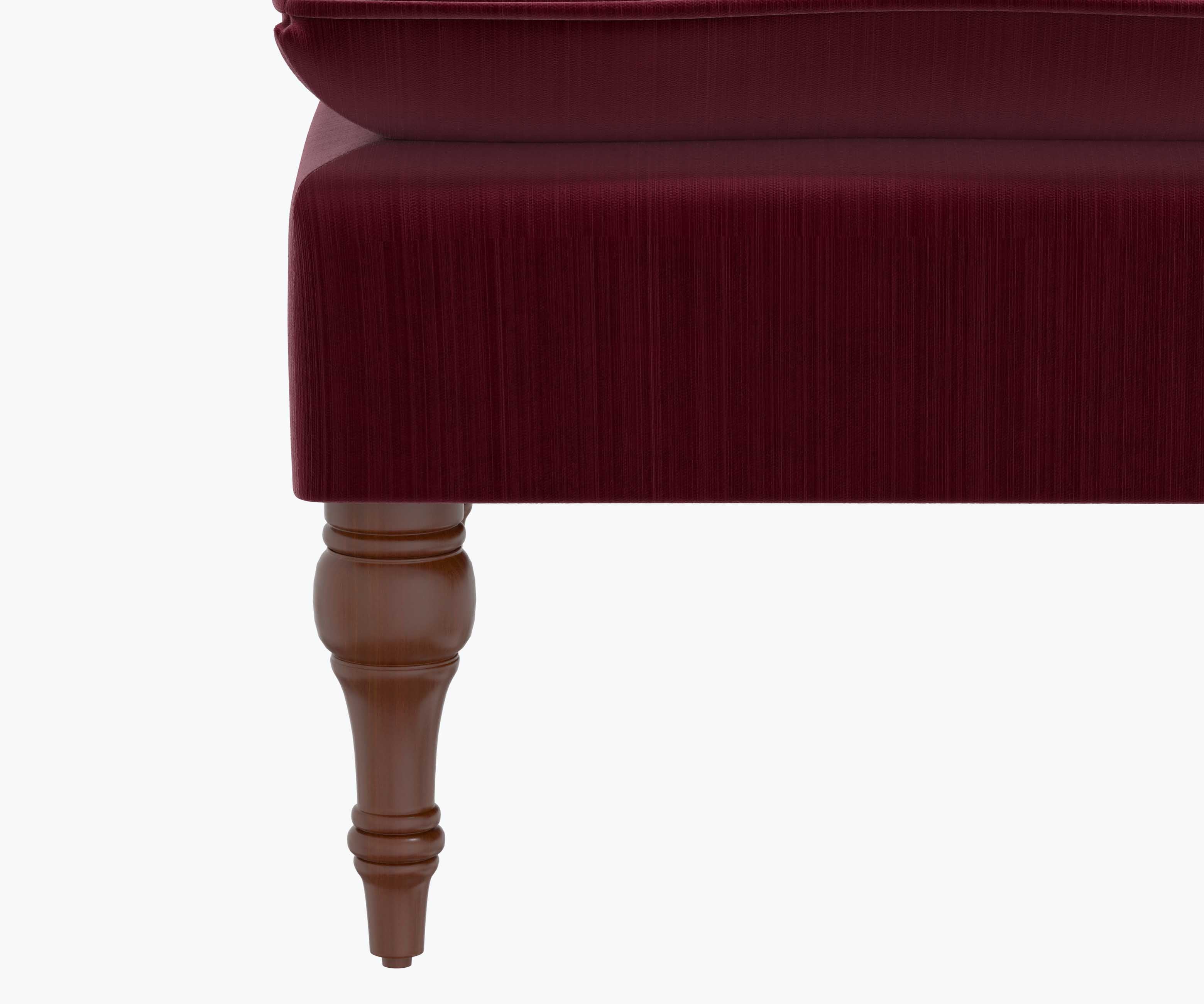 Louie Settee - Plum Velvet