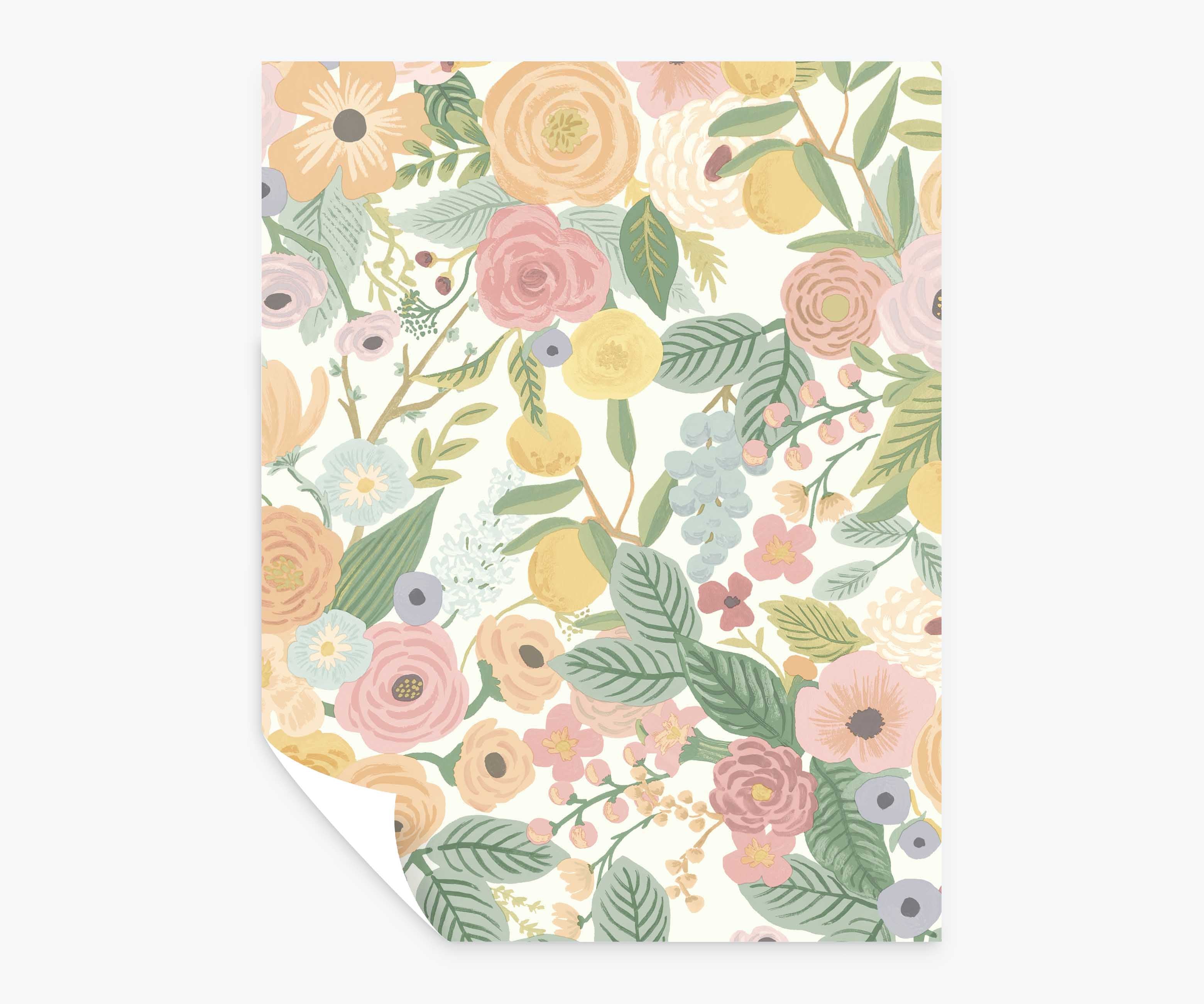 Garden Party Peel & Stick Wallpaper Sample - Pastel Multi