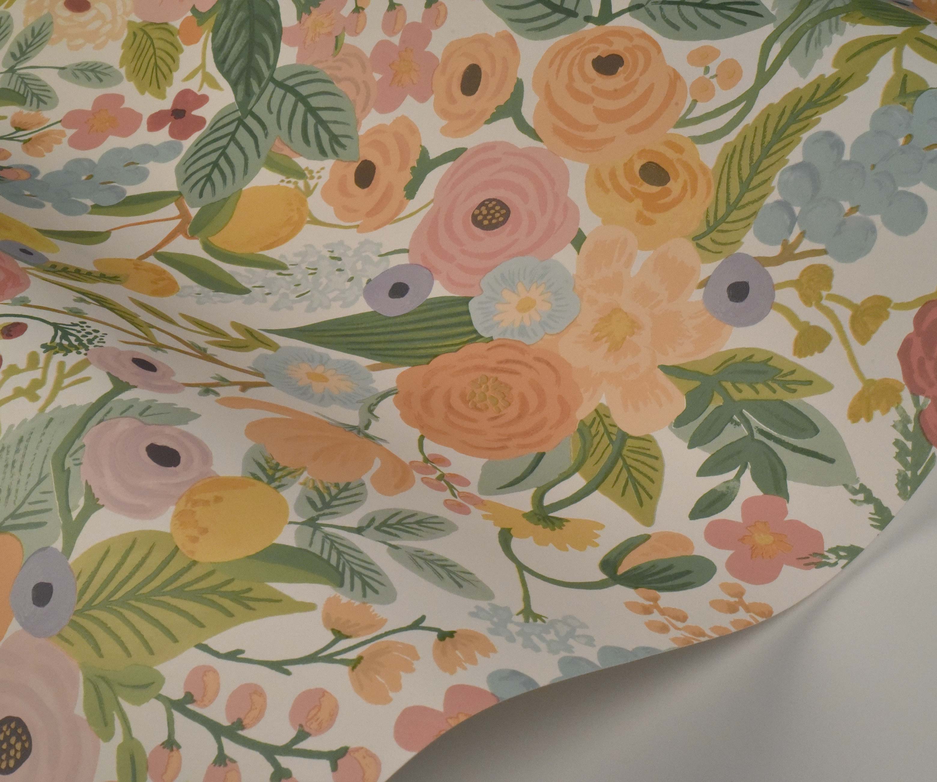 Garden Party Wallpaper Sample - Pastel Multi