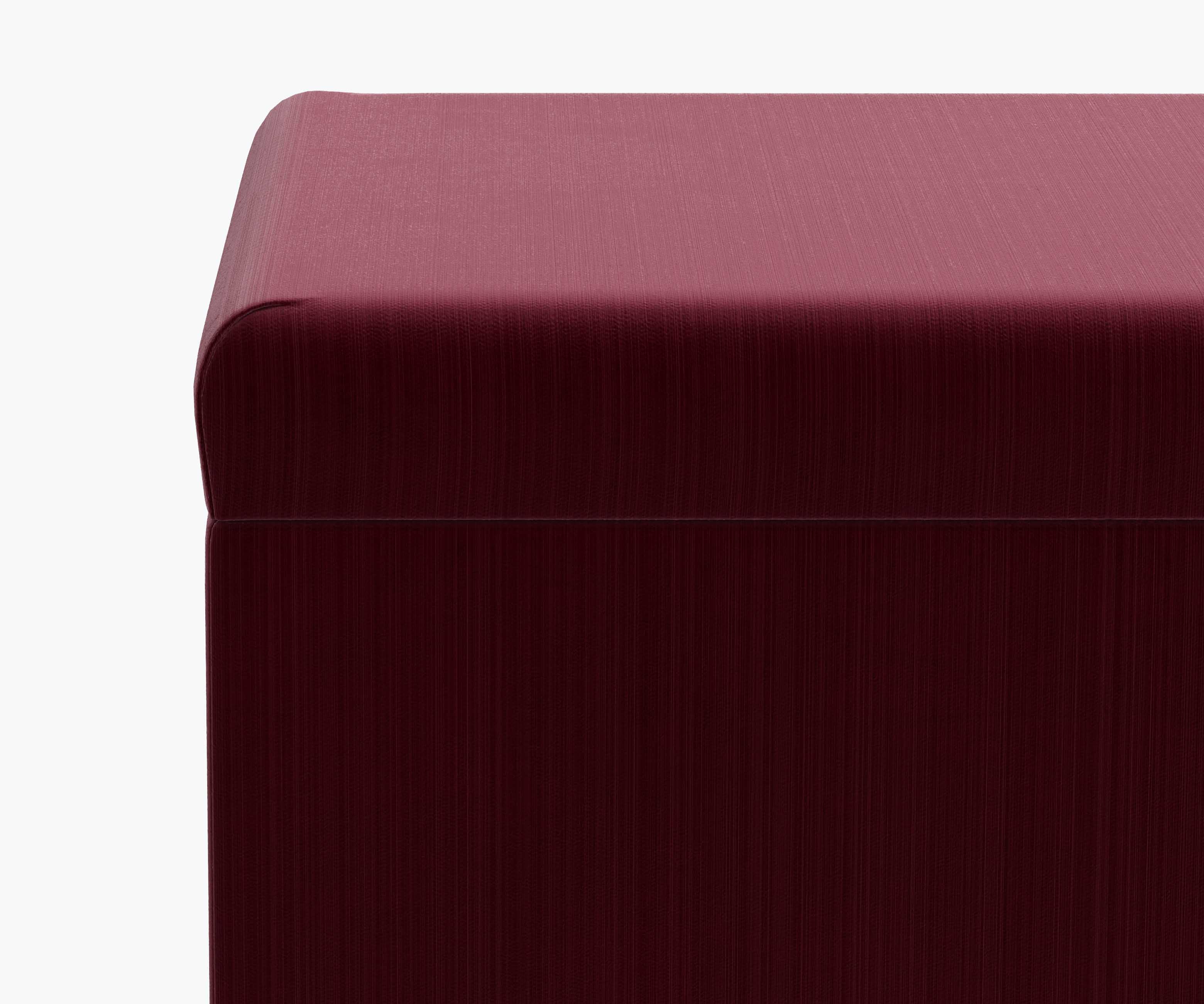 Willie Storage Bench - Plum Velvet