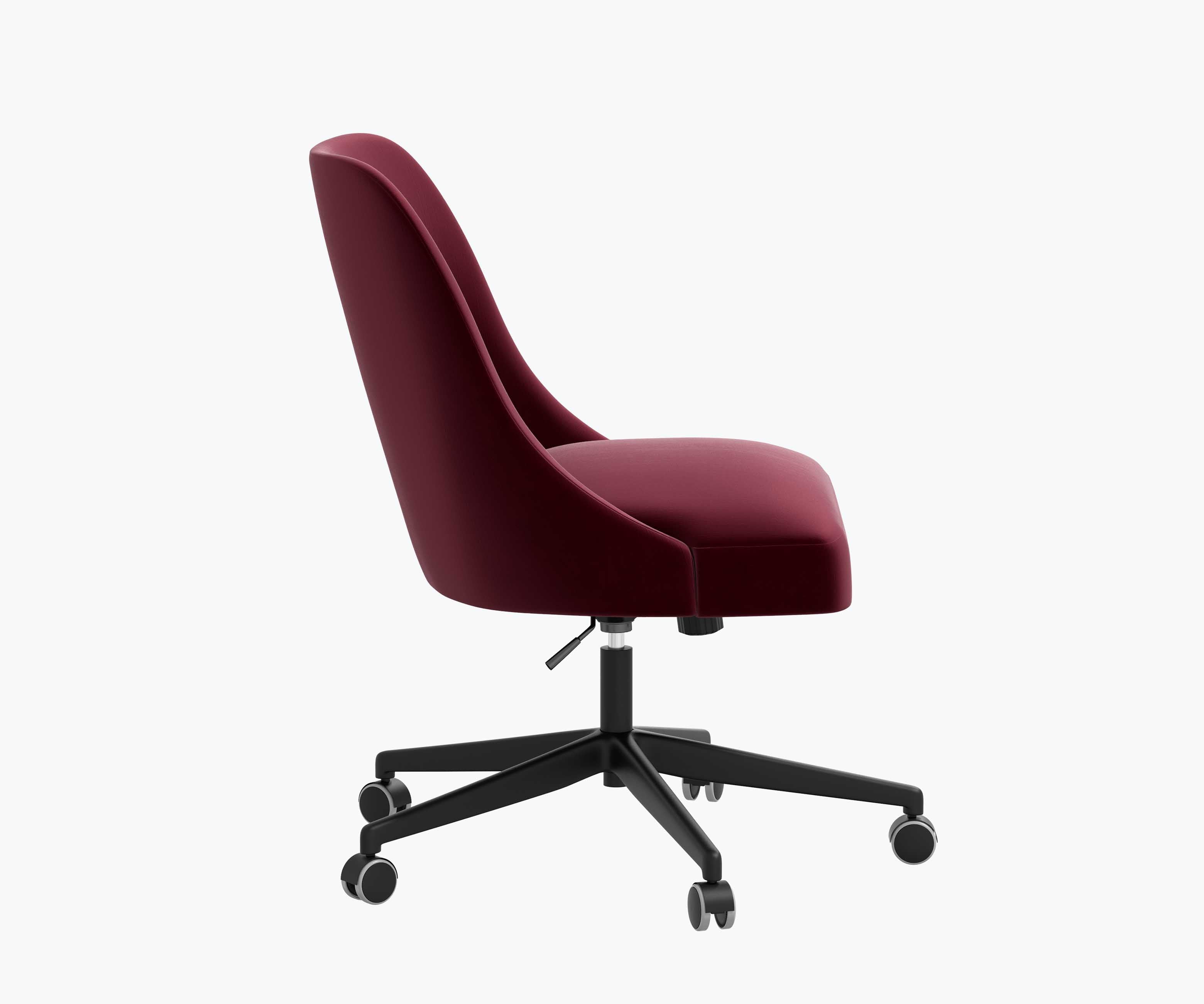 Oxford Desk Chair - Plum Velvet