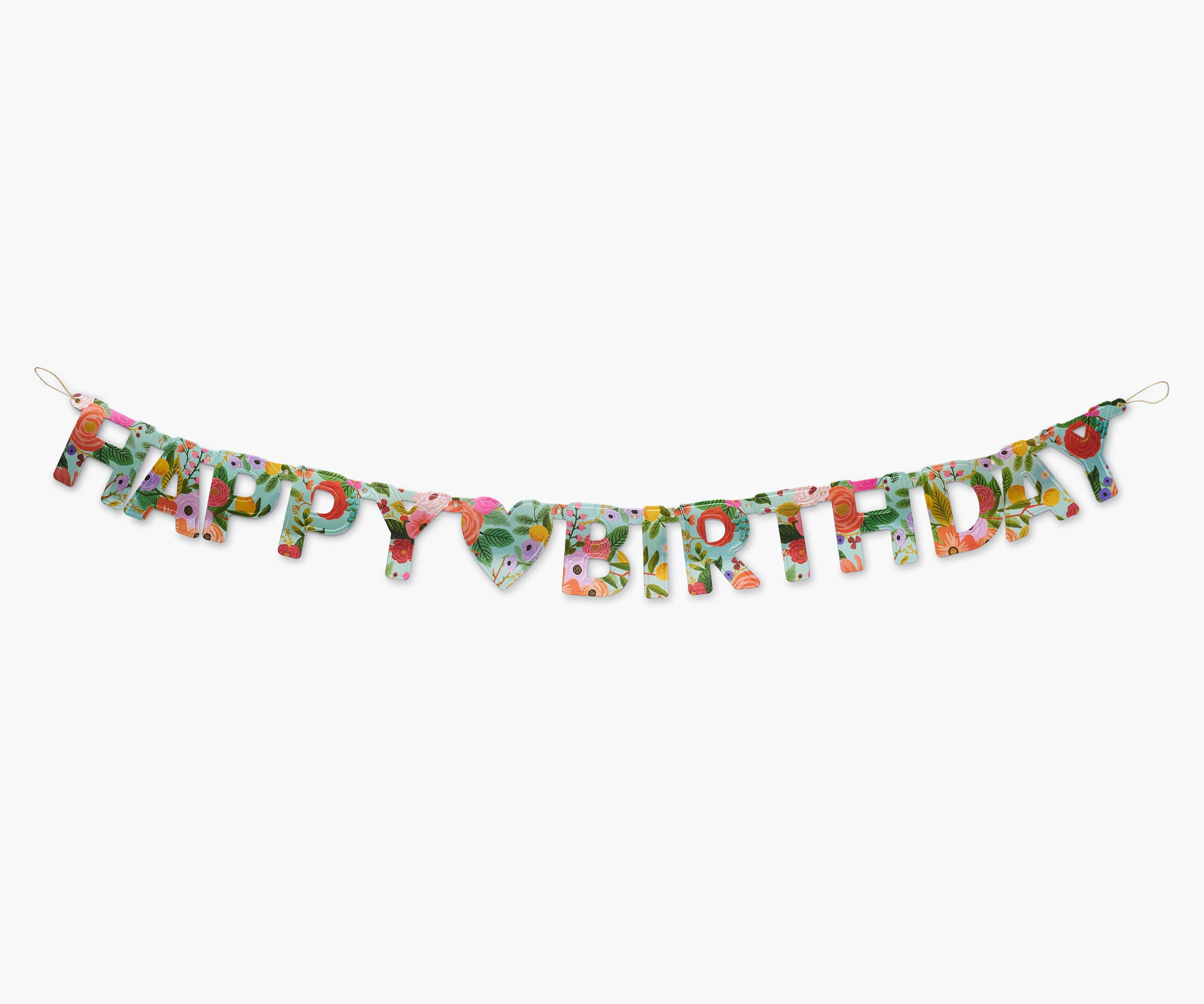 Happy Birthday Banner - Garden Party