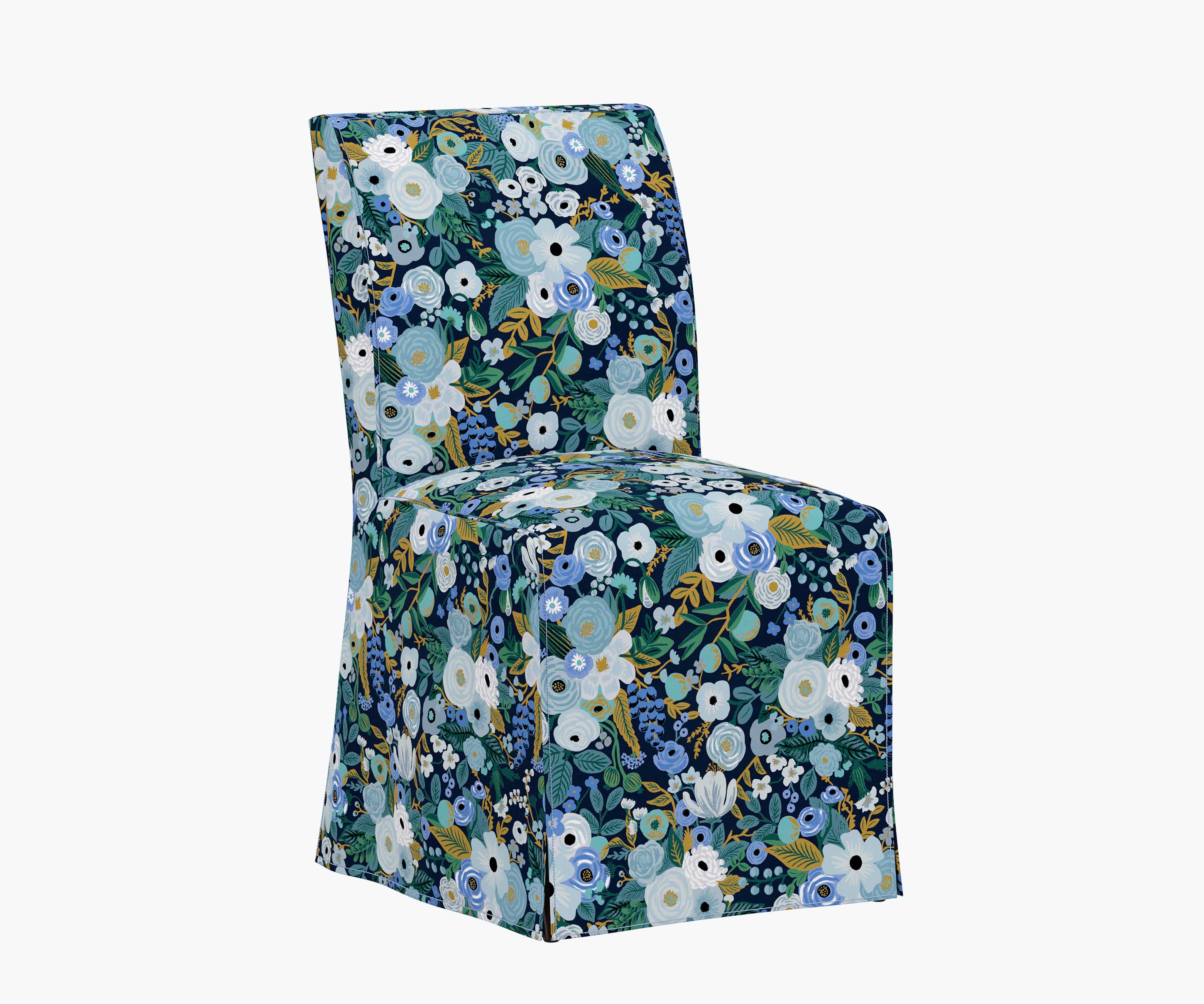 Frances Slipcover Dining Chair - Garden Party Blue