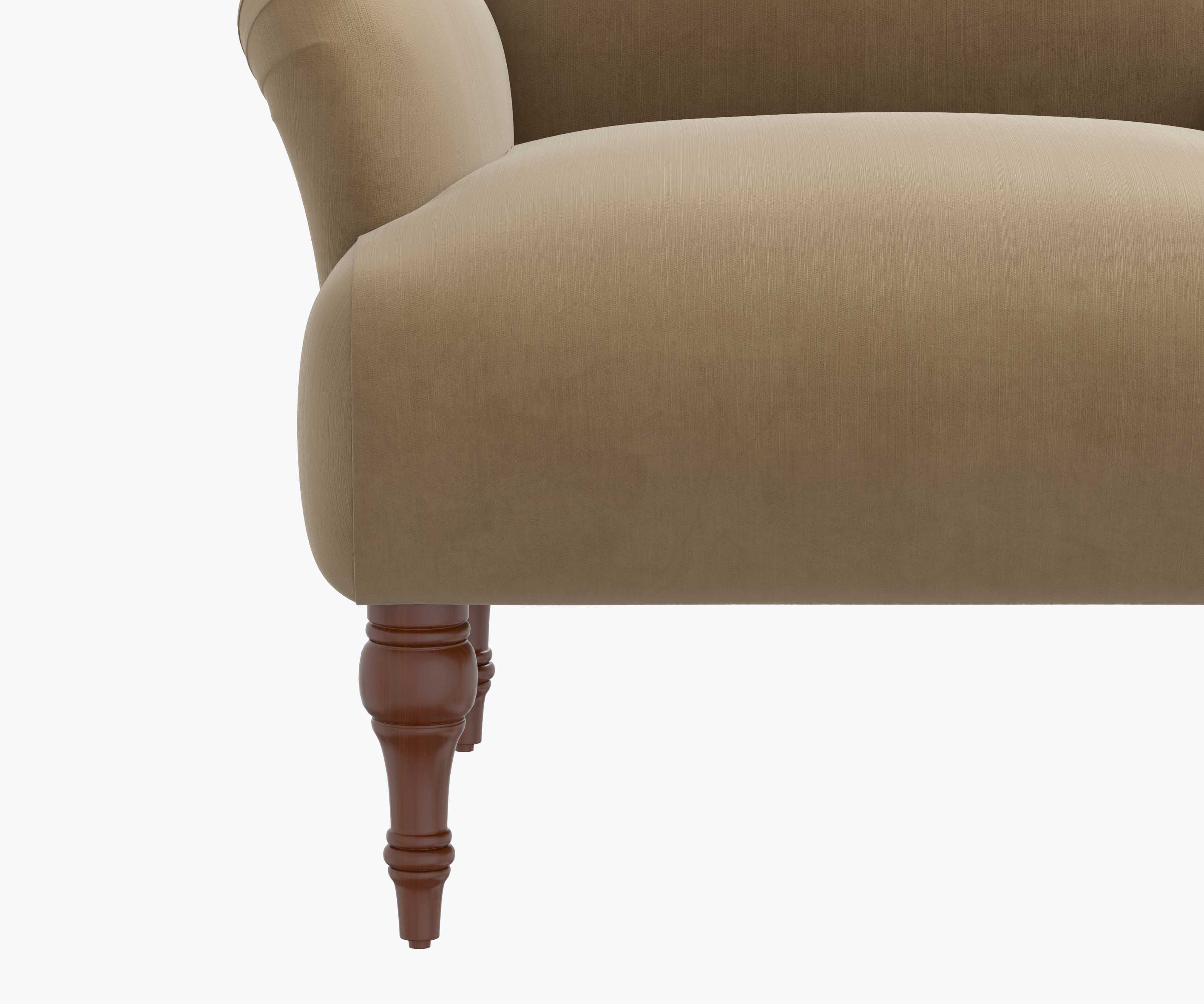 Bristol Armchair - Walnut Velvet