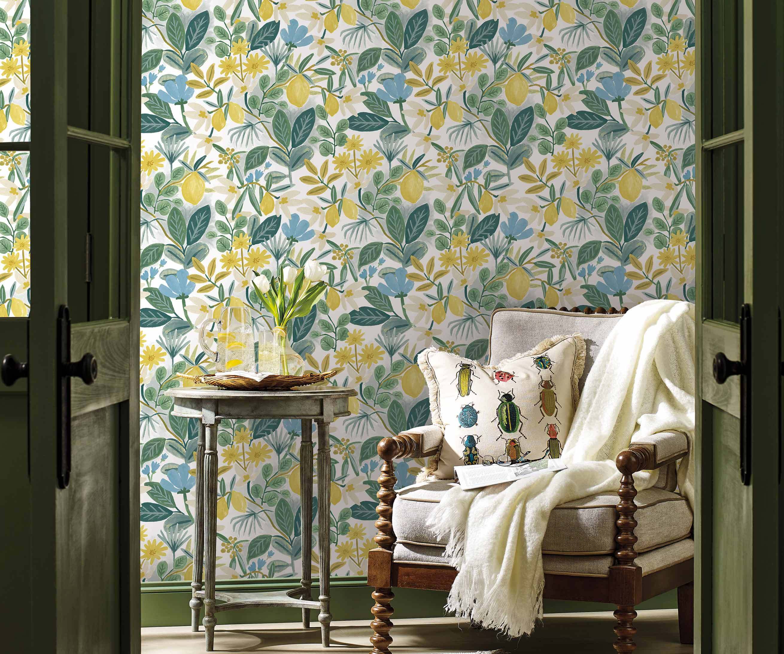 Amalfi Peel & Stick Wallpaper - Blue & Green