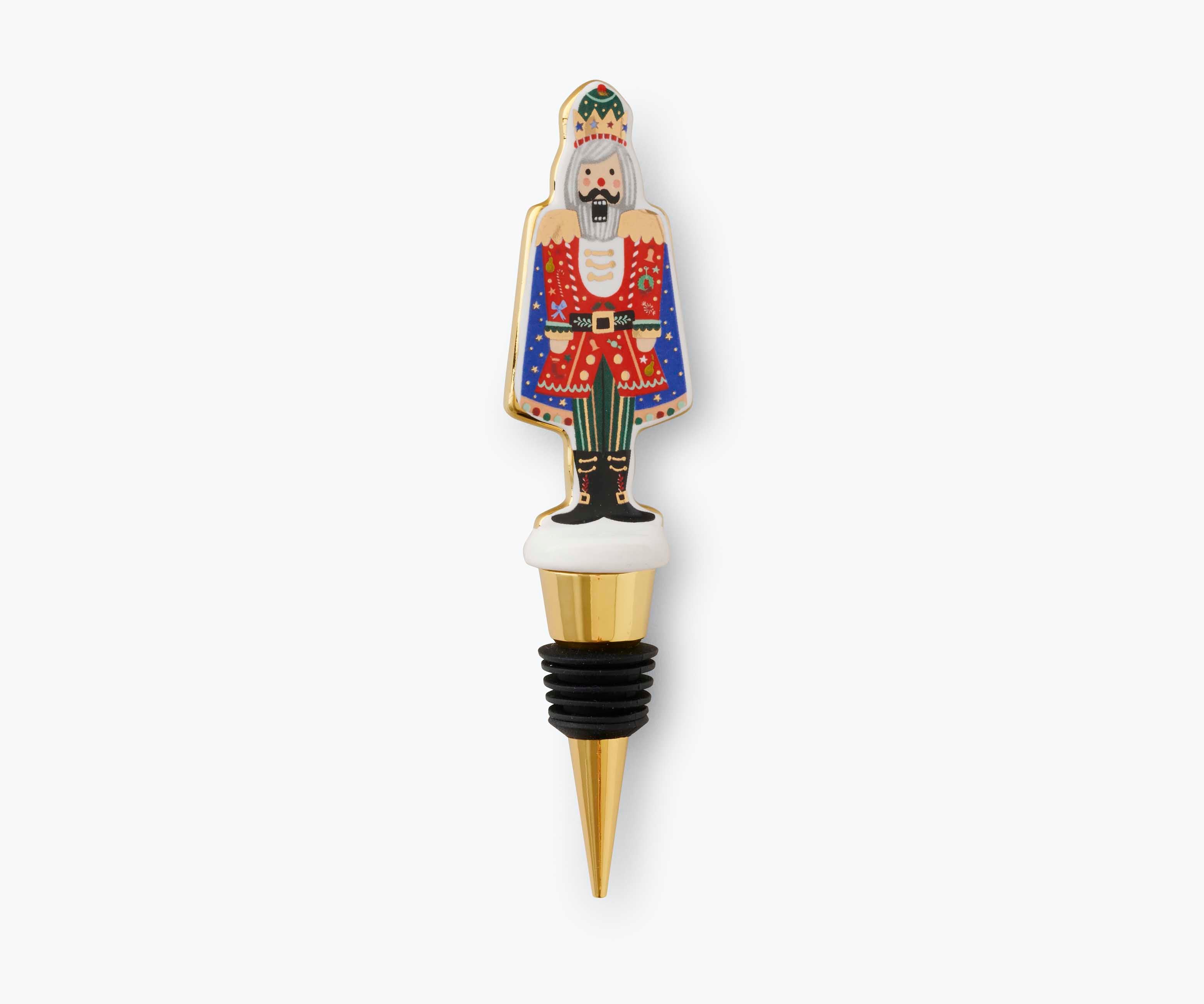 Porcelain Wine Stopper Set - Nutcracker