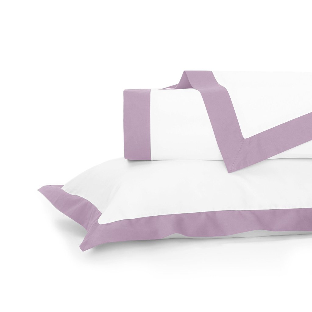 Lilac Linden Border Duvet Cover