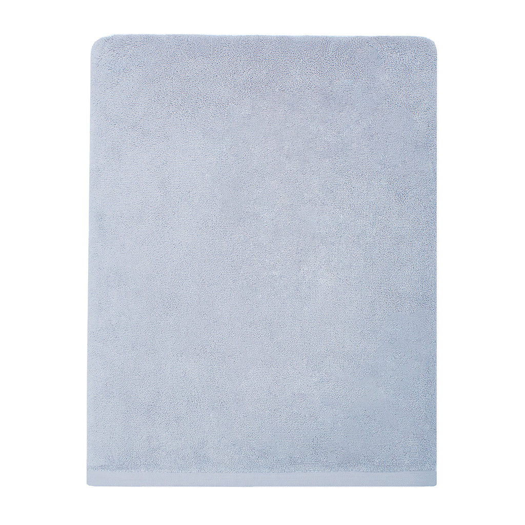 Plush Powder Blue Bath Sheet Two Pack