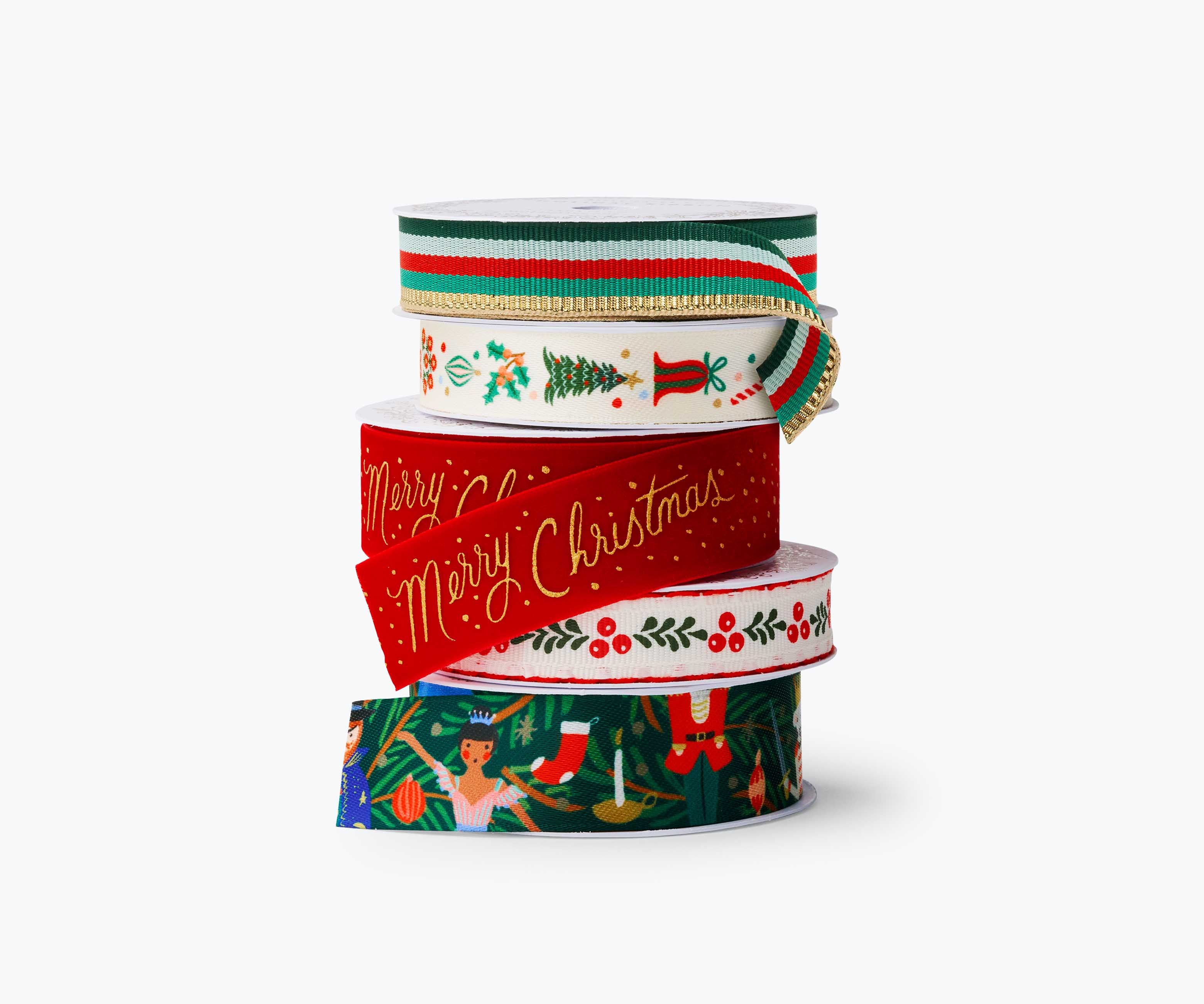 Ribbon Set of 5 - Holiday