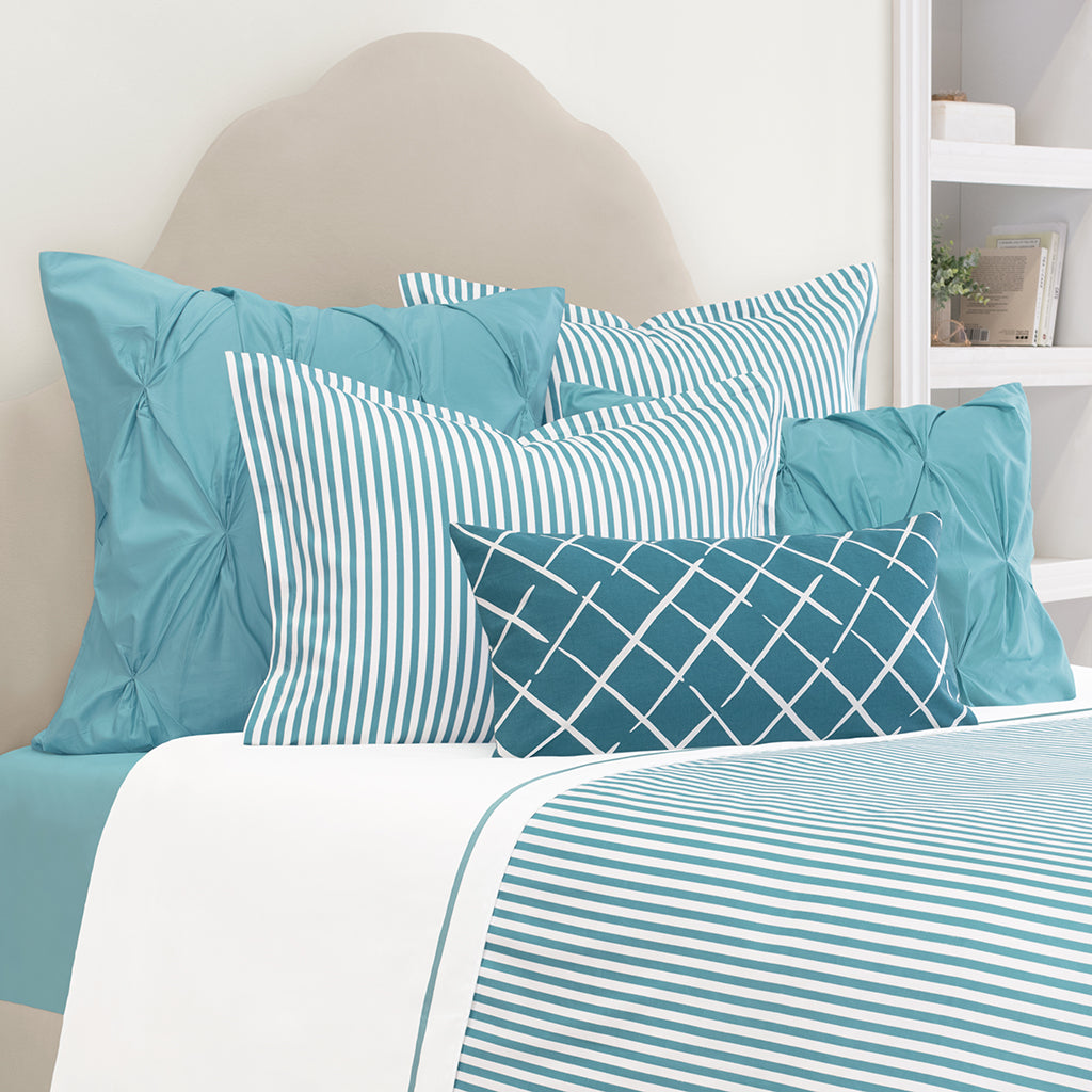 Turquoise Larkin Duvet Cover