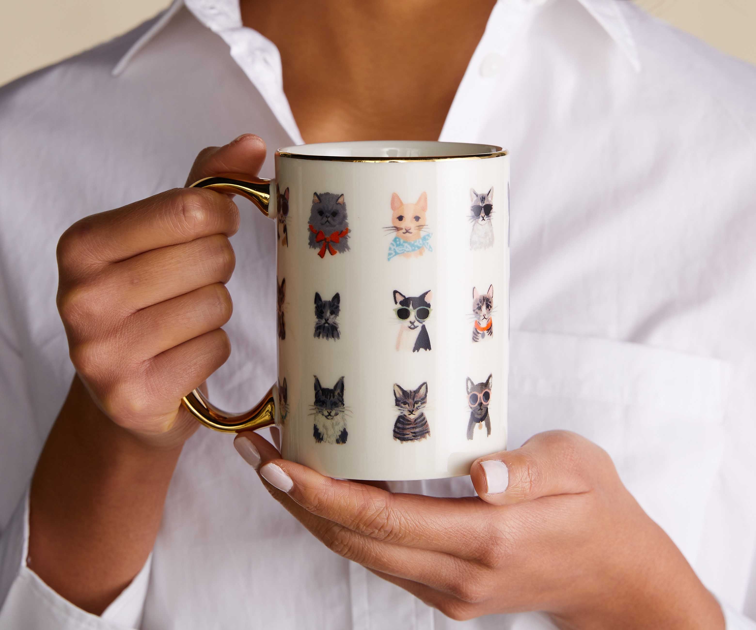 Porcelain Mug - Cool Cats