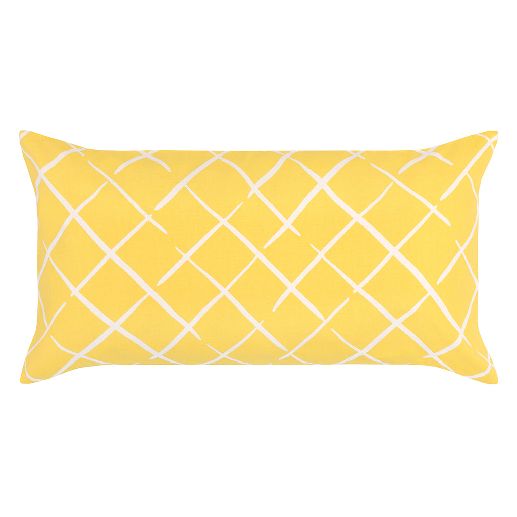 The Yellow Diamonds Throw Pillow