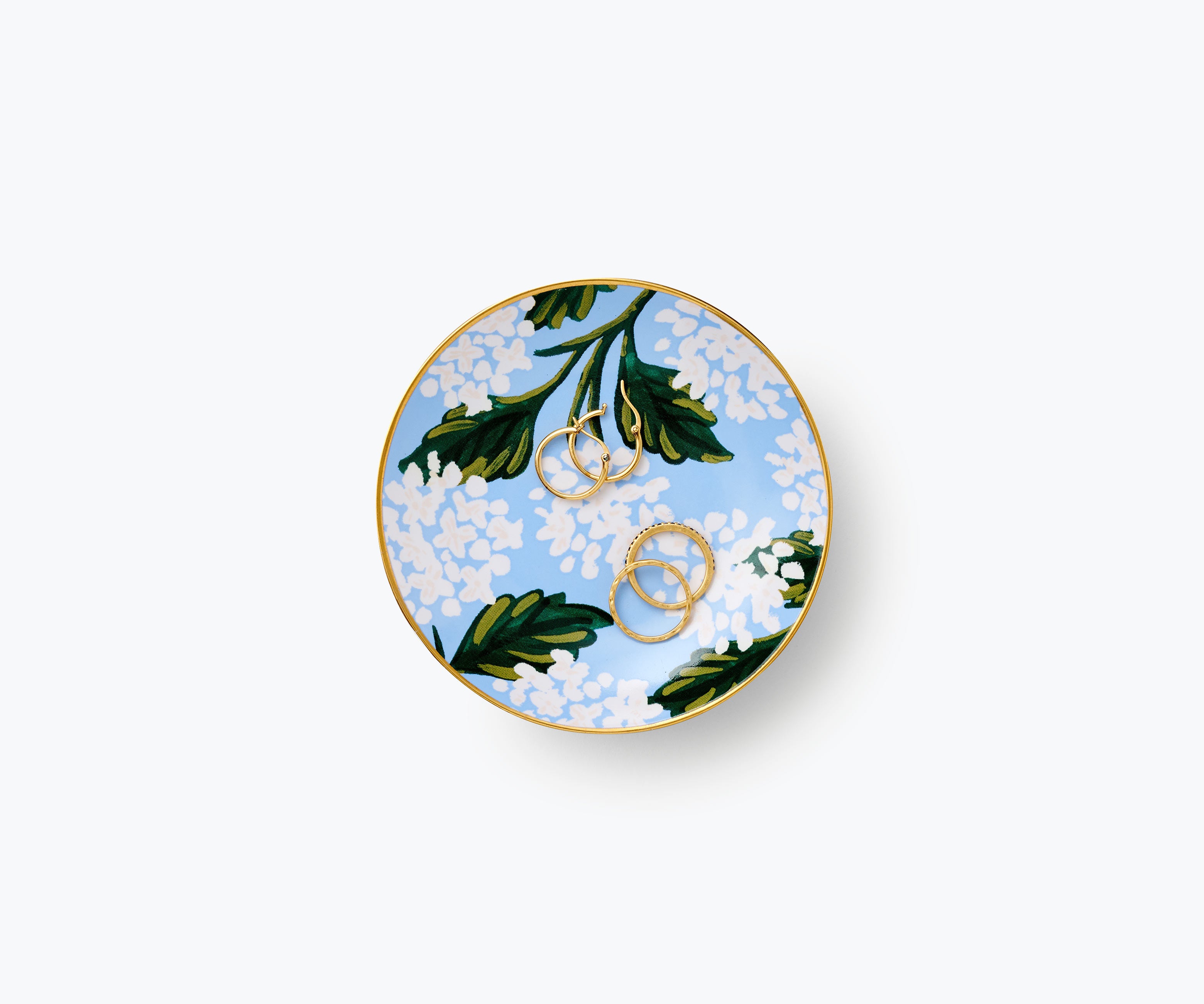 Porcelain Ring Dish - Hydrangea