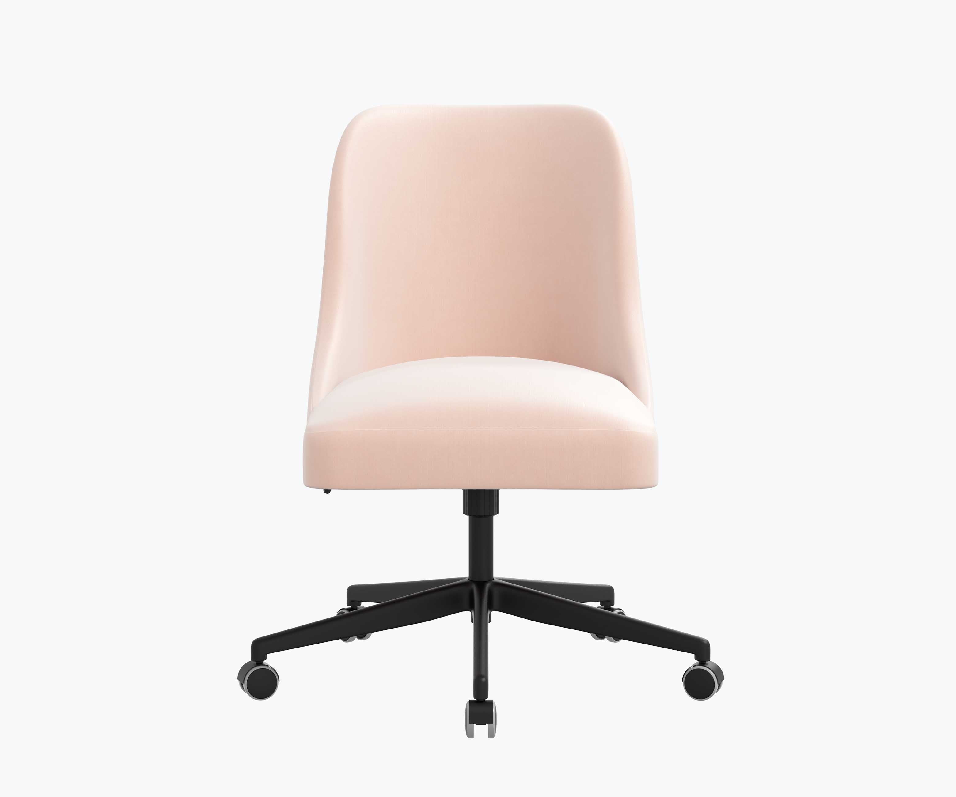 Oxford Desk Chair - Blush Velvet