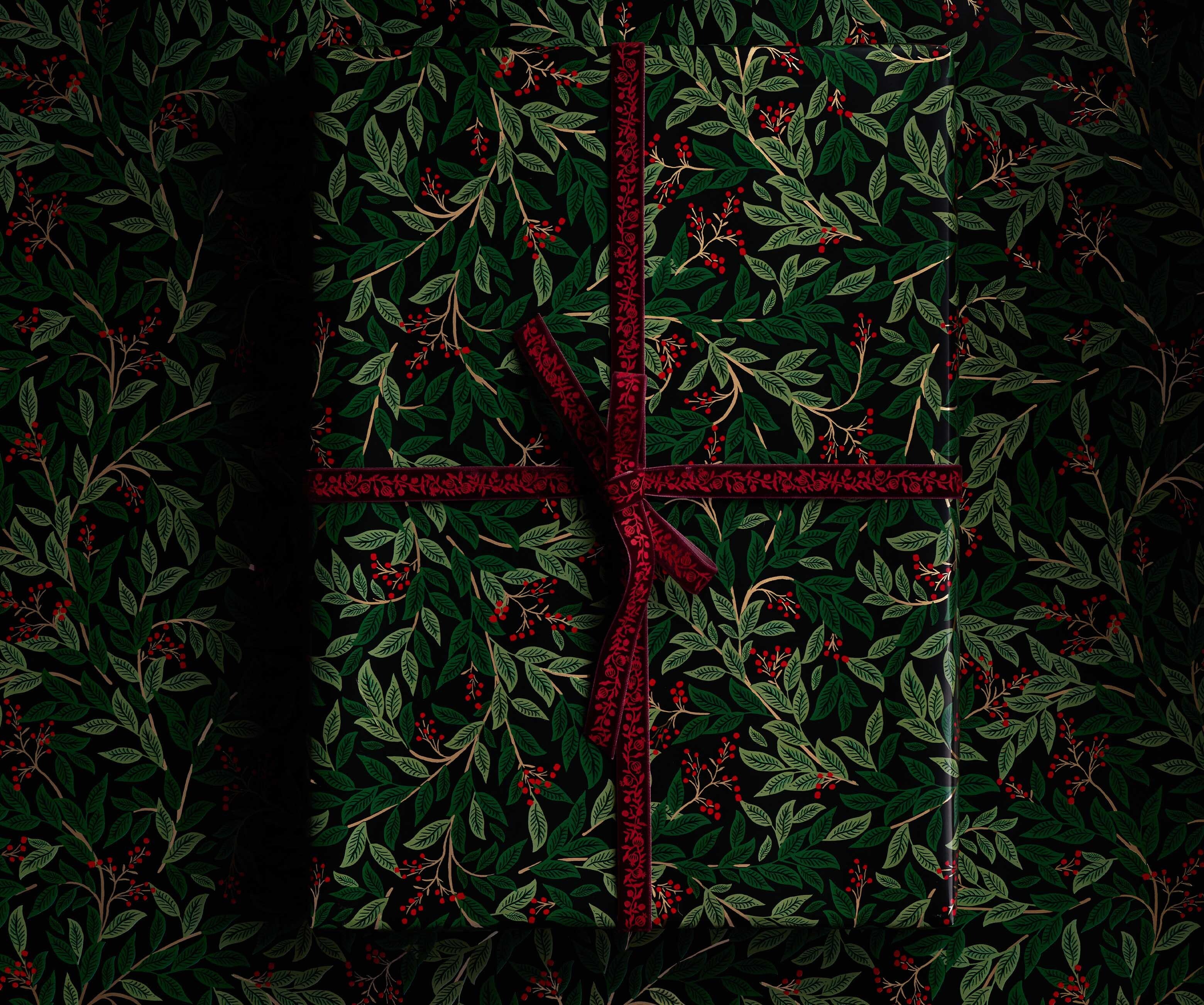 Holiday Ribbon - Christmastide Pomegranate