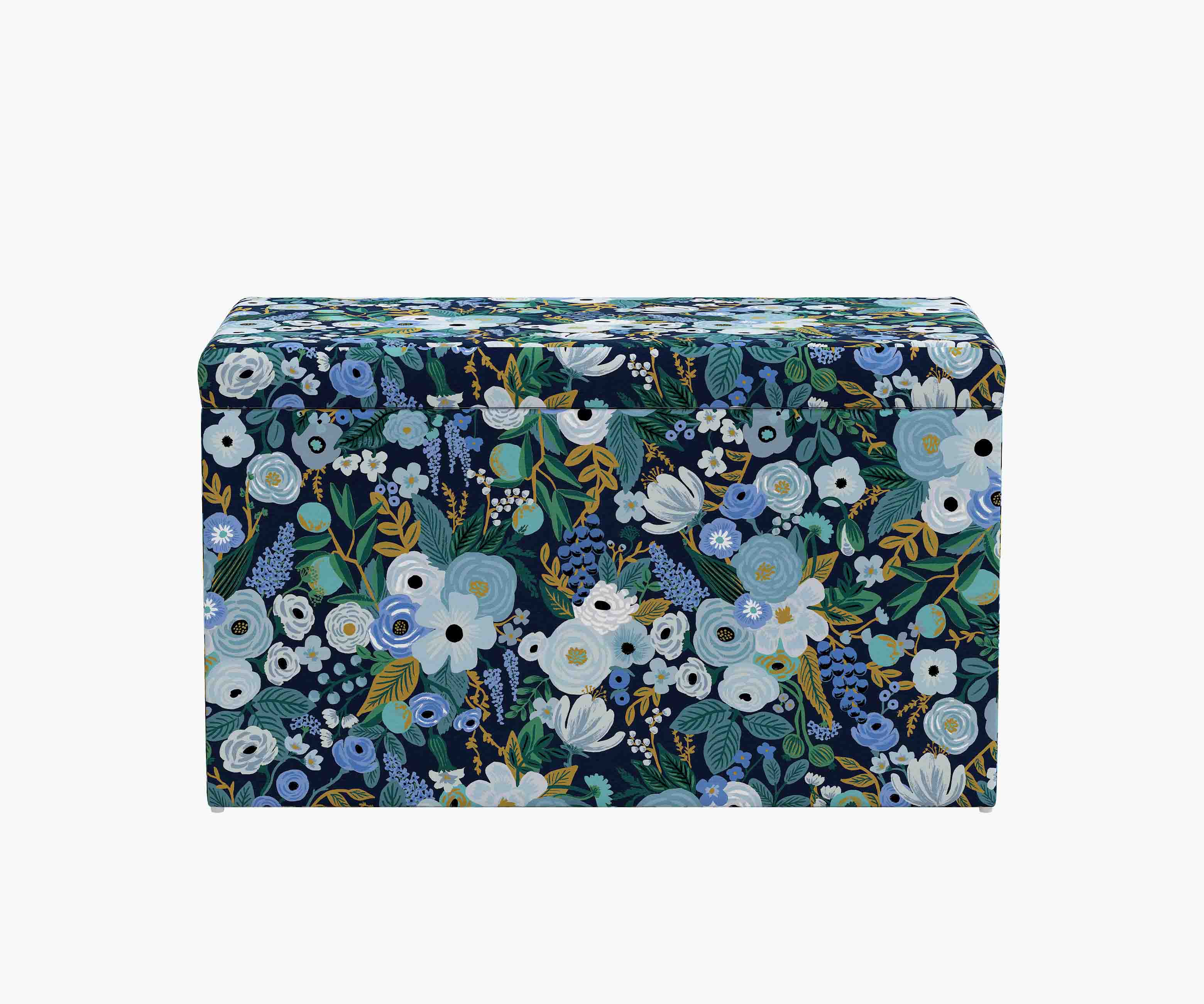 Willie Storage Bench - Garden Party Blue