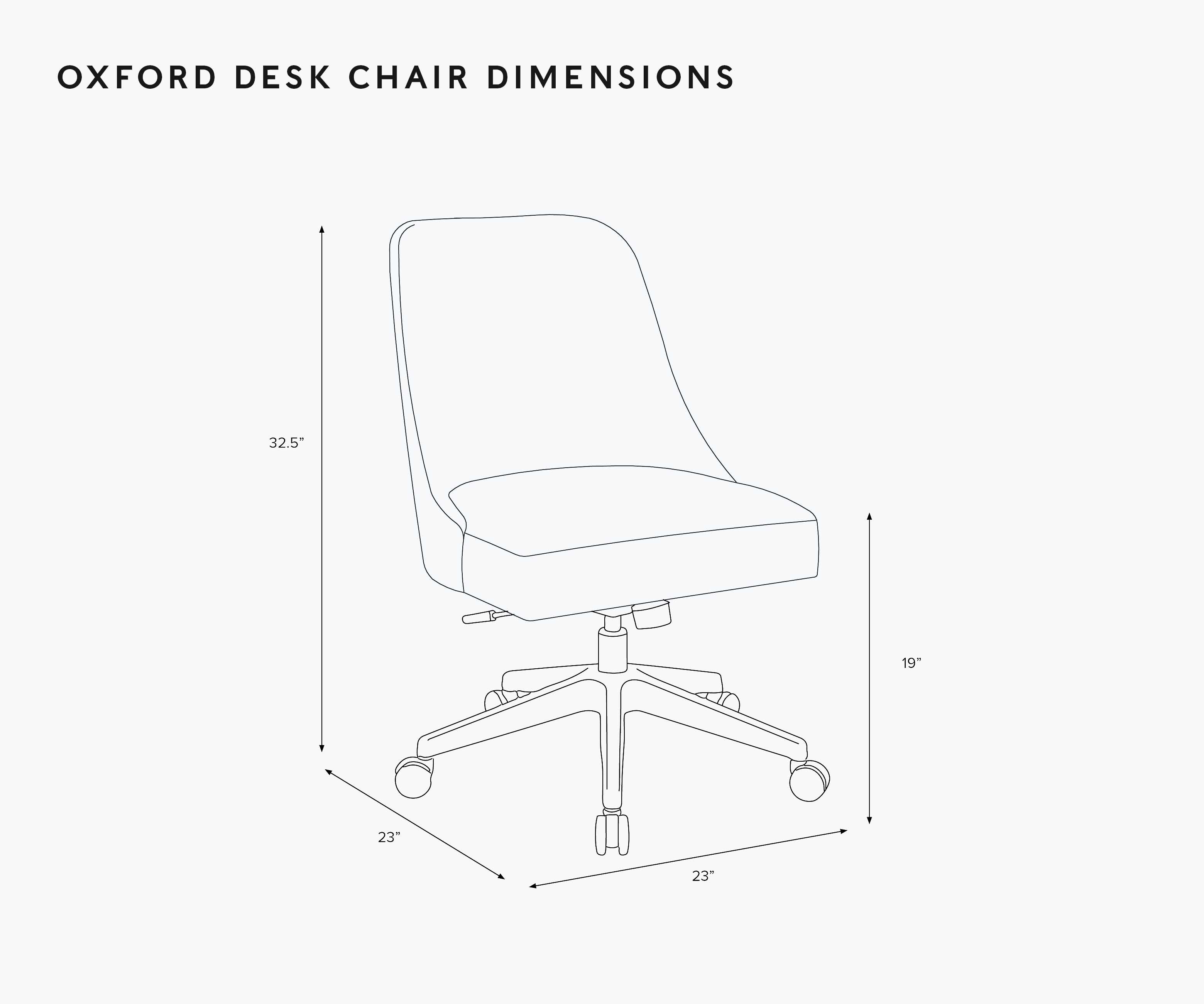 Oxford Desk Chair - Strawberry Fields