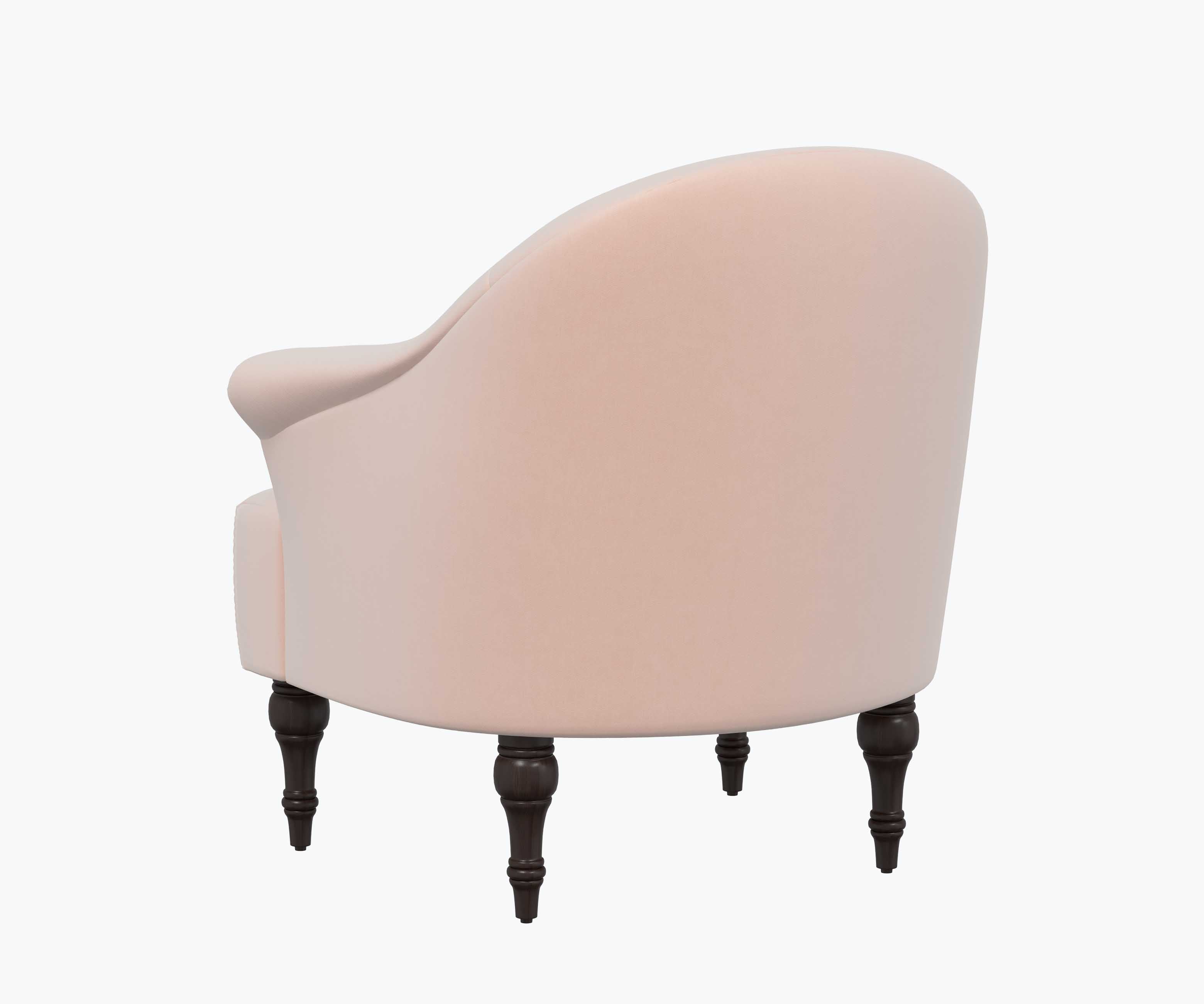 Gramercy Armchair - Blush Velvet