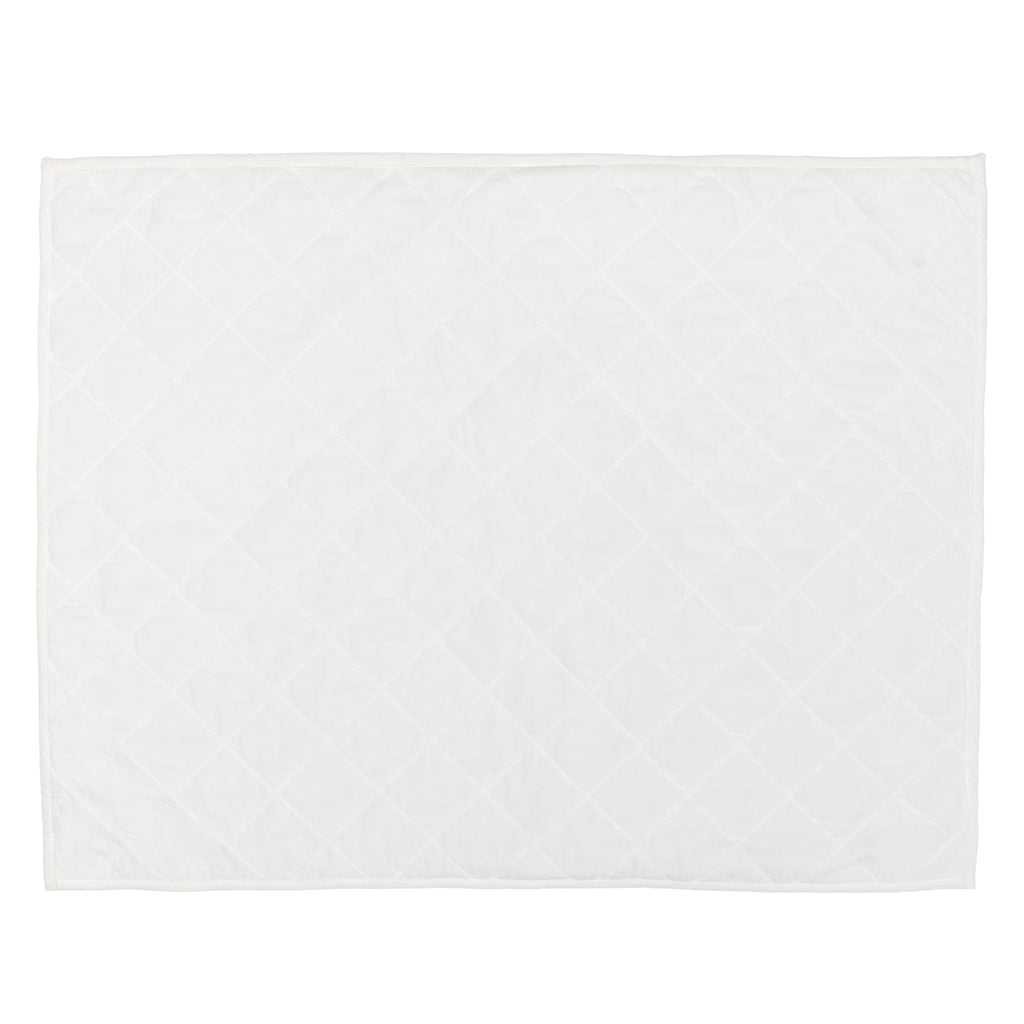 Soft White Diamond Quilt Sham Pair