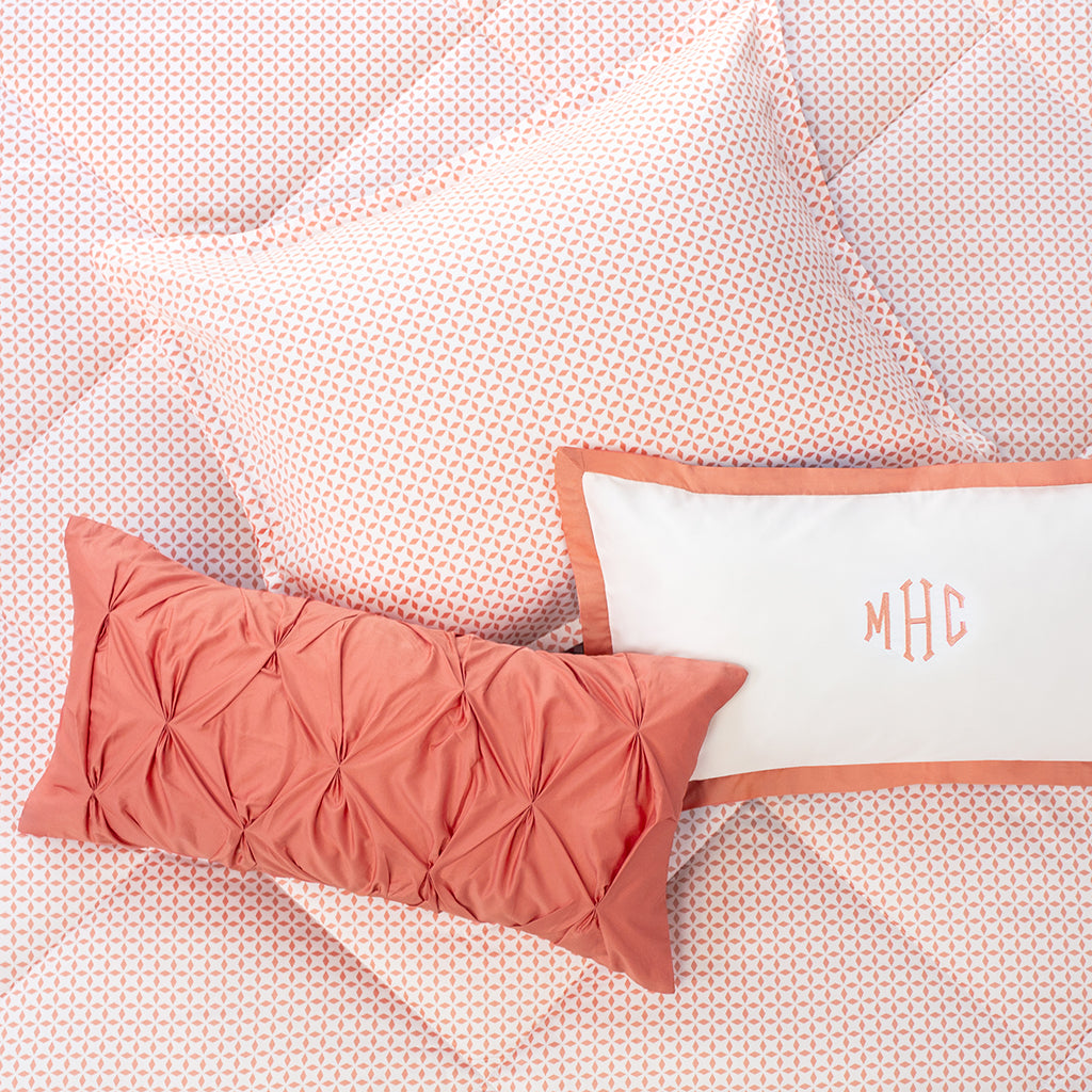 The Linden Apricot Throw Pillow