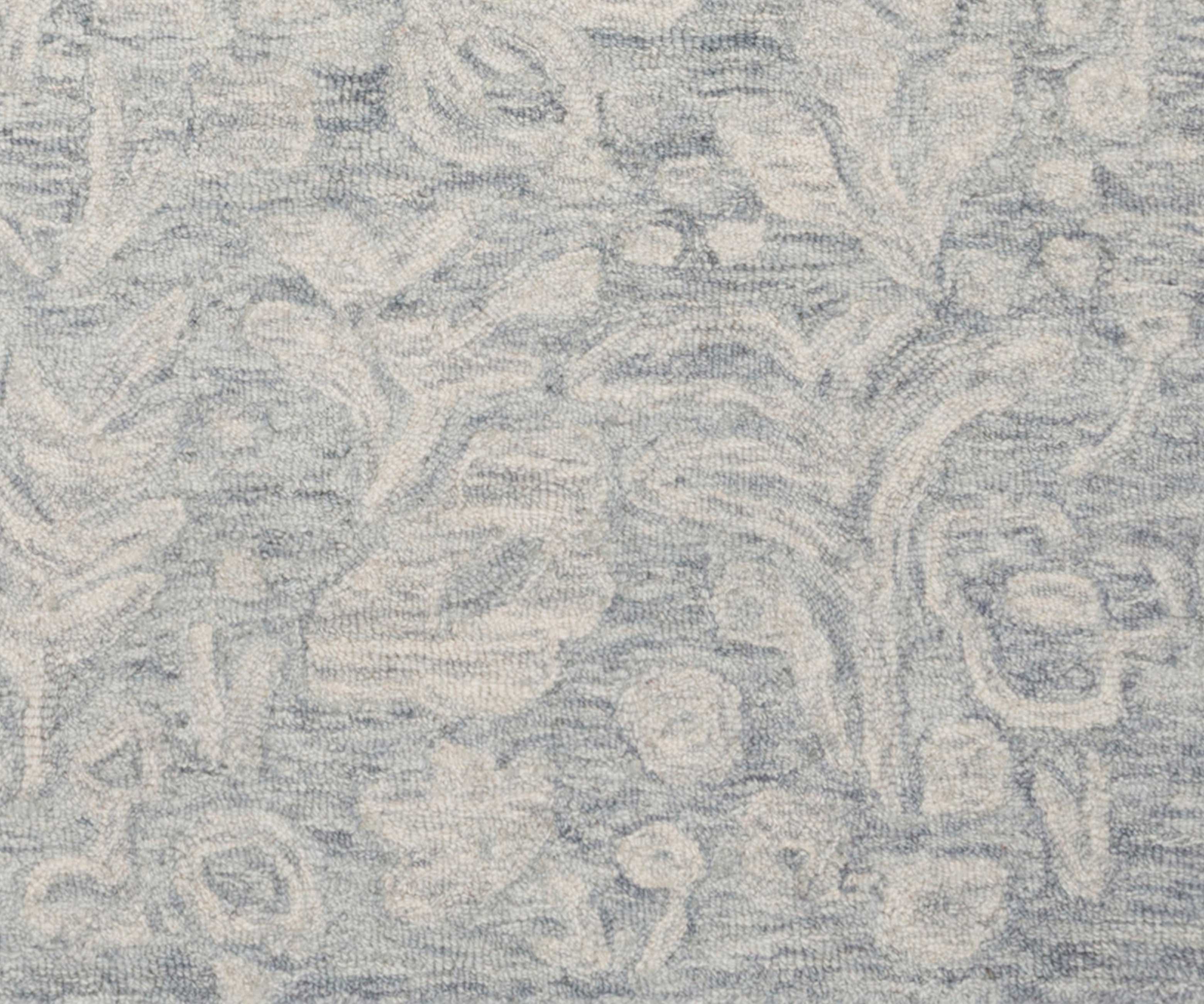 Tapestry Marion Wool-Hooked Rug - Stone