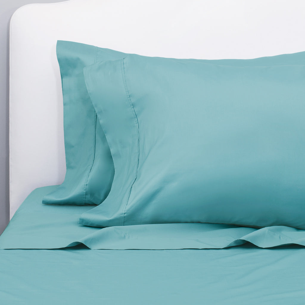 Turquoise 400 Thread Count Sheet Set (Fitted, Flat, & Pillow Cases)