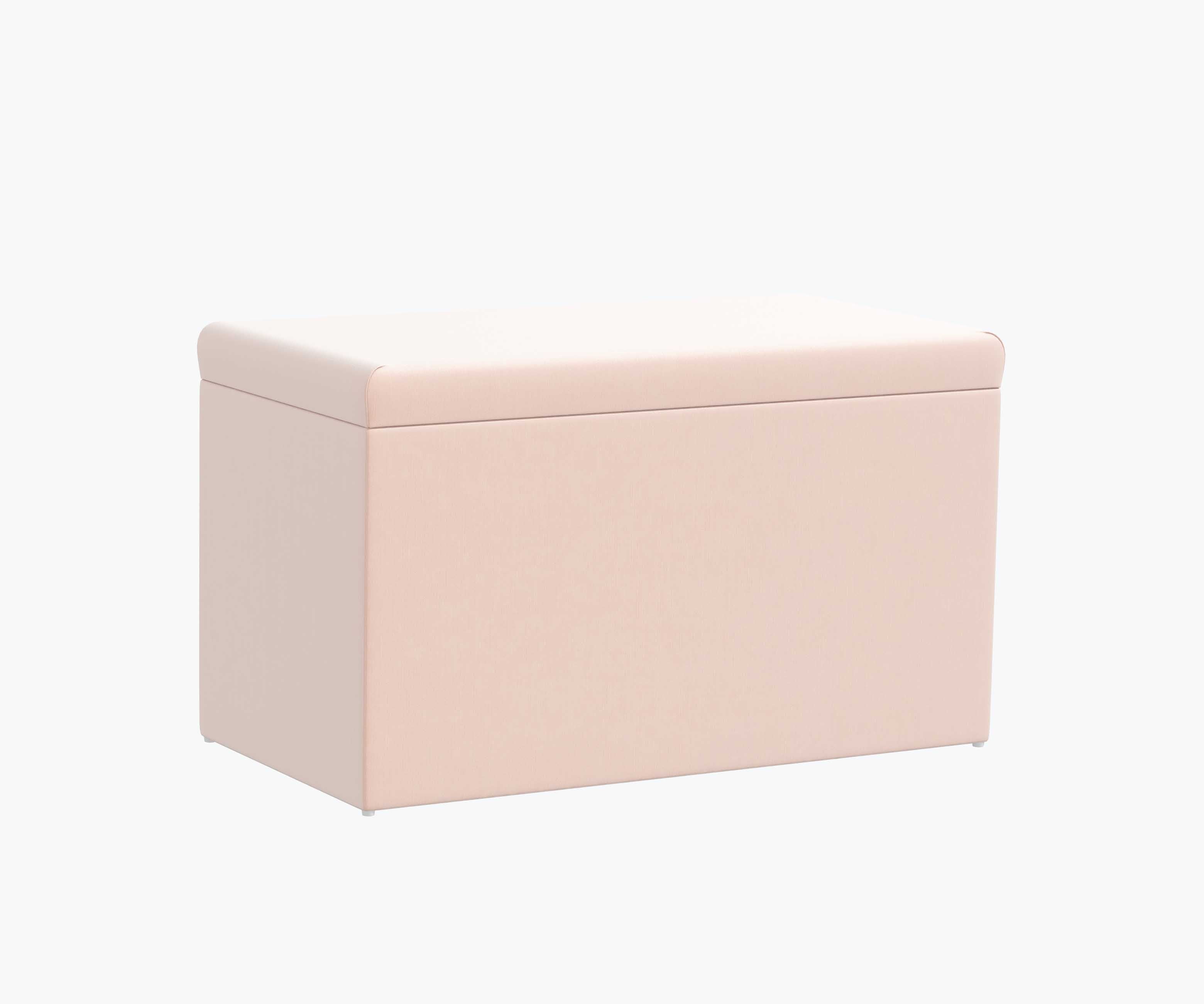 Willie Storage Bench - Blush Velvet