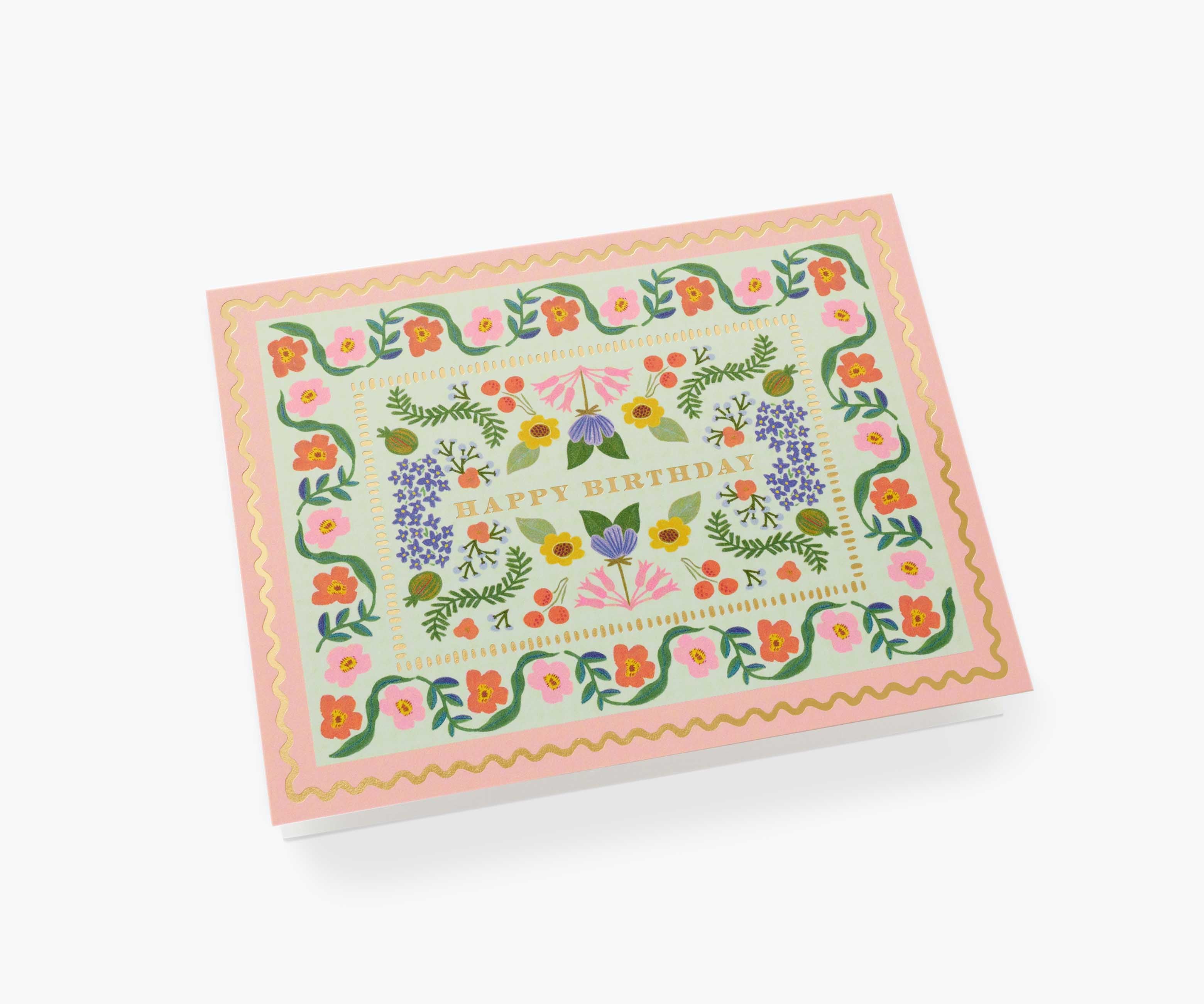 Sicily Garden Birthday Greeting Card