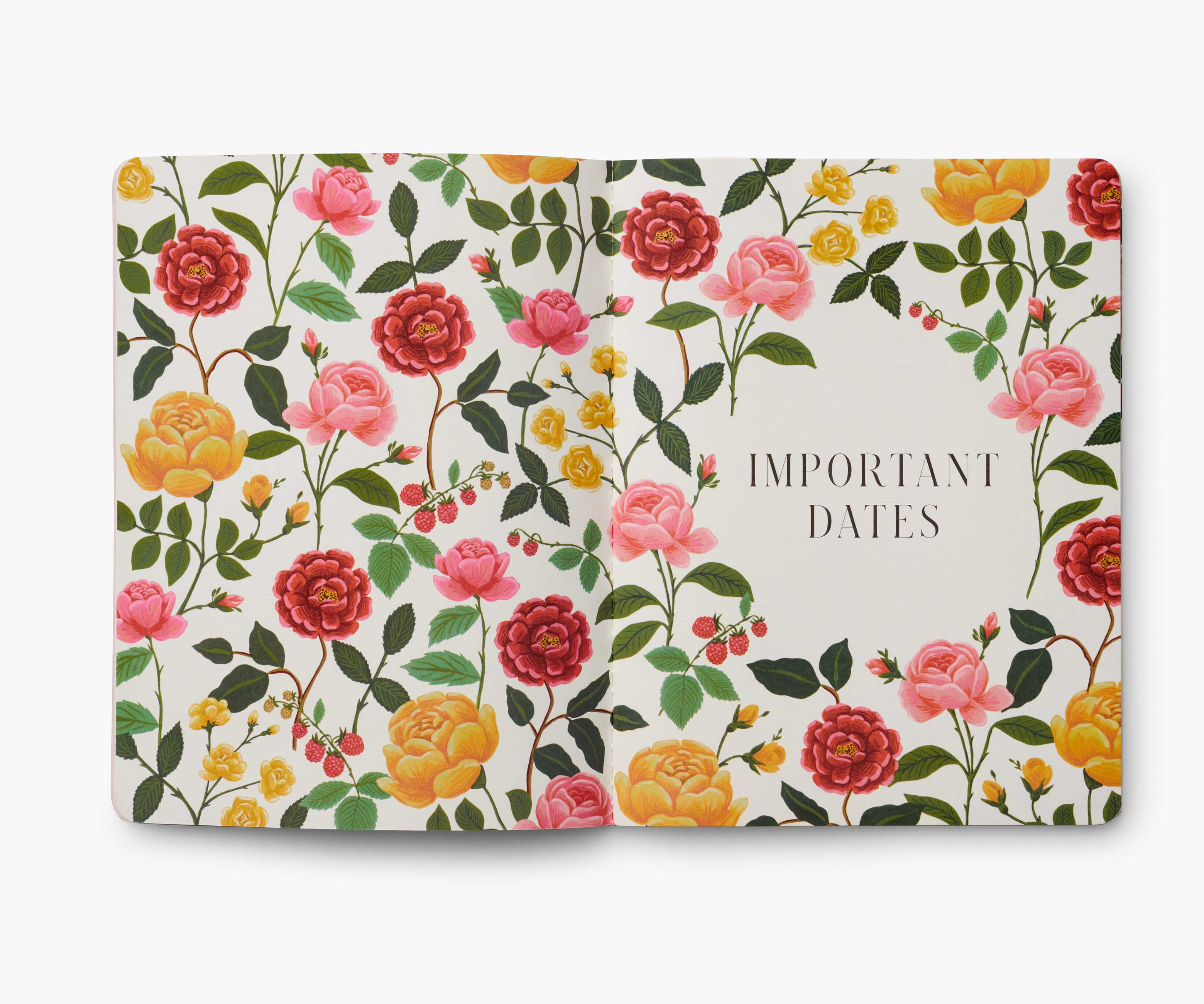 2025 12-Month Appointment Notebook - Roses