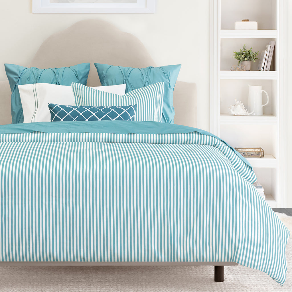 Turquoise Larkin Duvet Cover