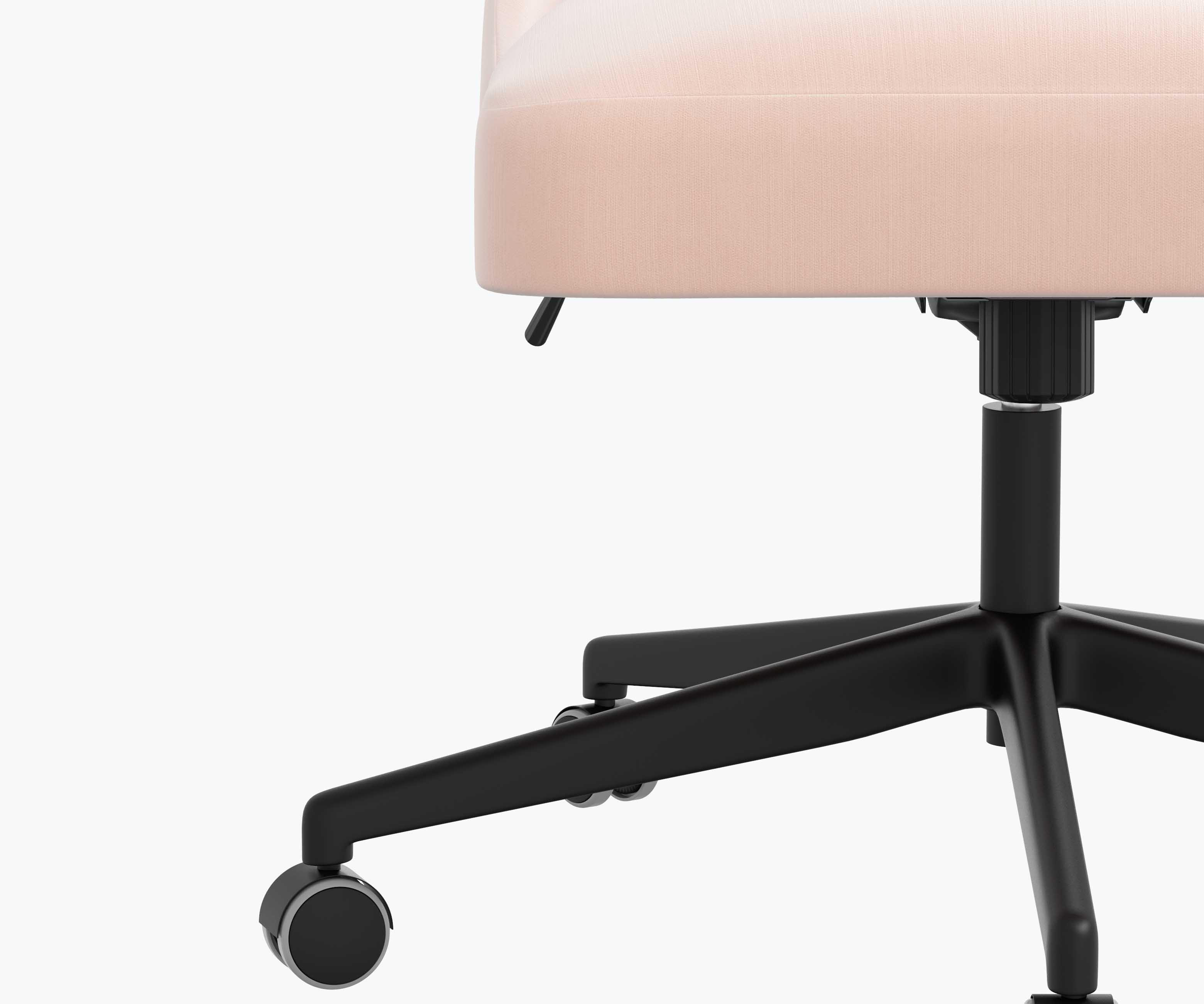 Oxford Desk Chair - Blush Velvet