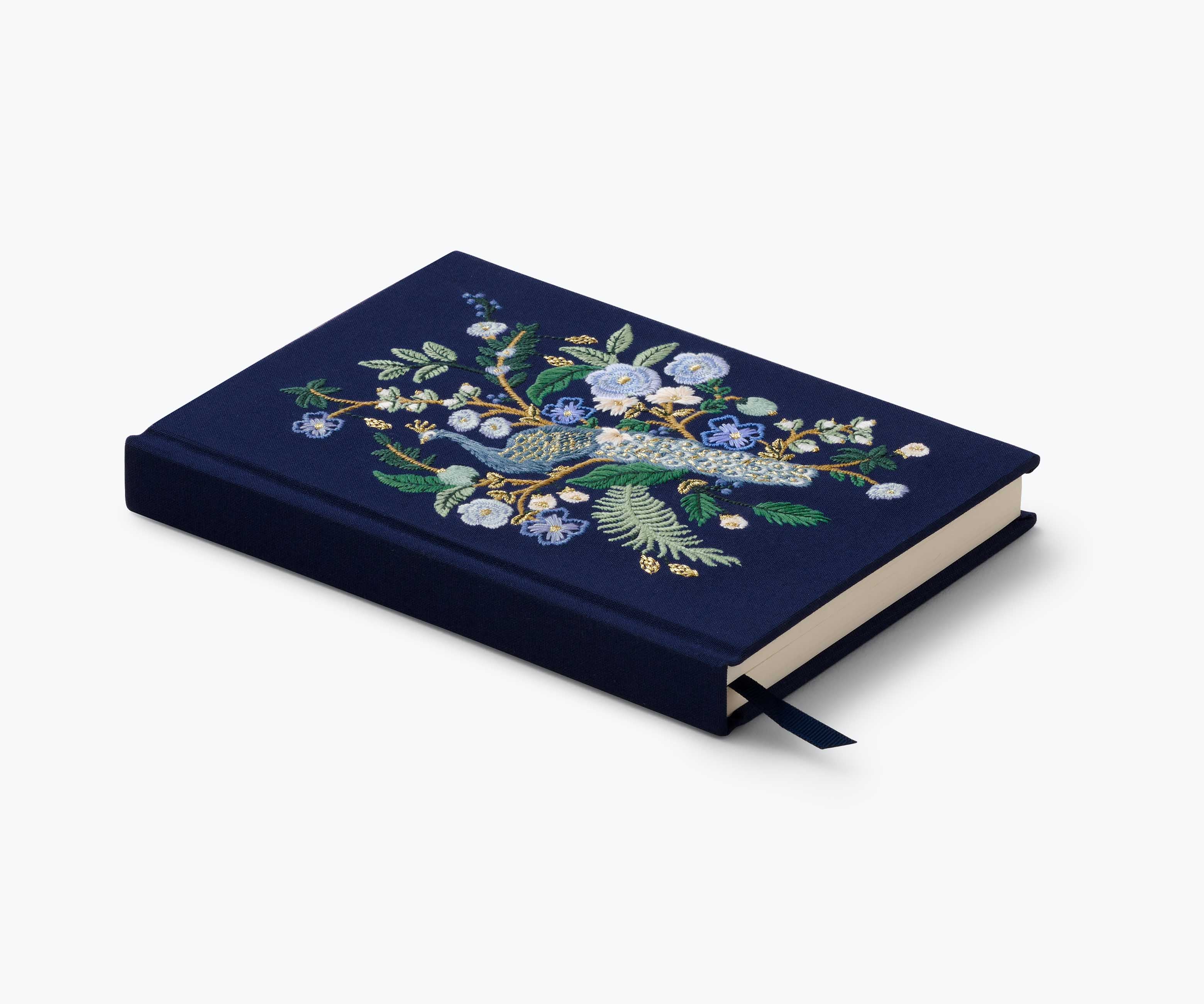 Embroidered Journal - Peacock