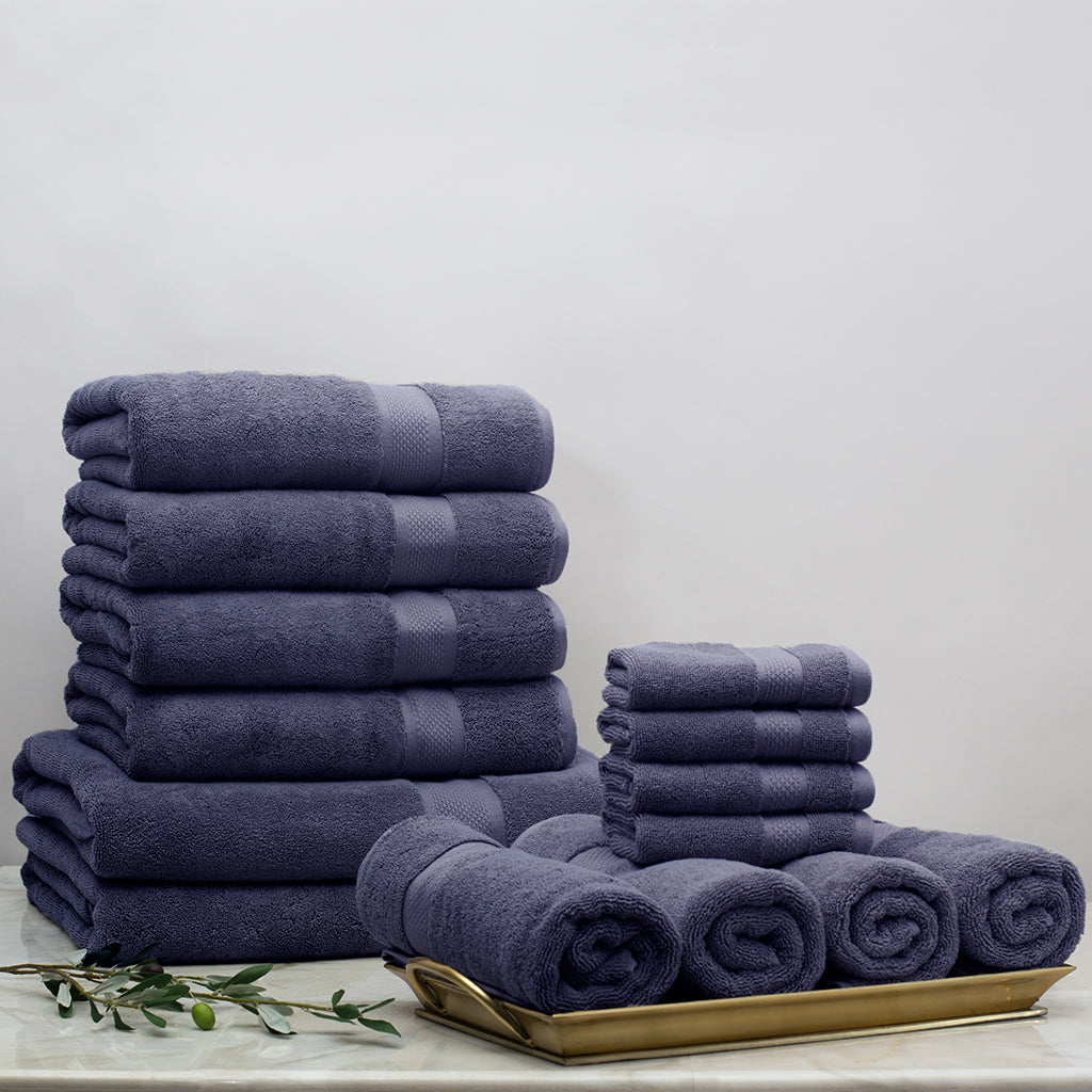 Classic Navy Towel Resort Bundle (4 Wash + 4 Hand + 4 Bath Towels + 2 Bath Sheets)