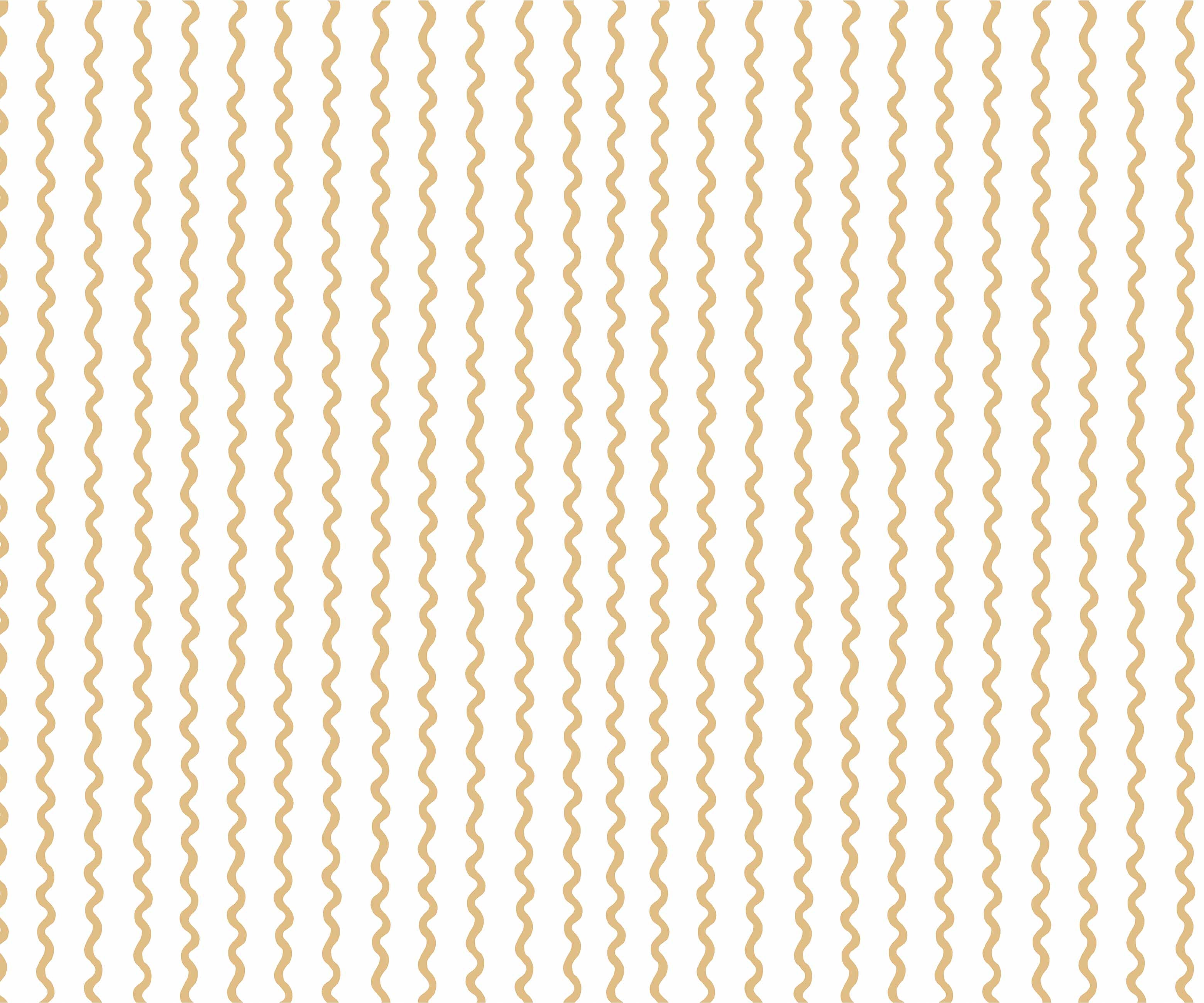 Rickrack Wallpaper - Metallic Gold