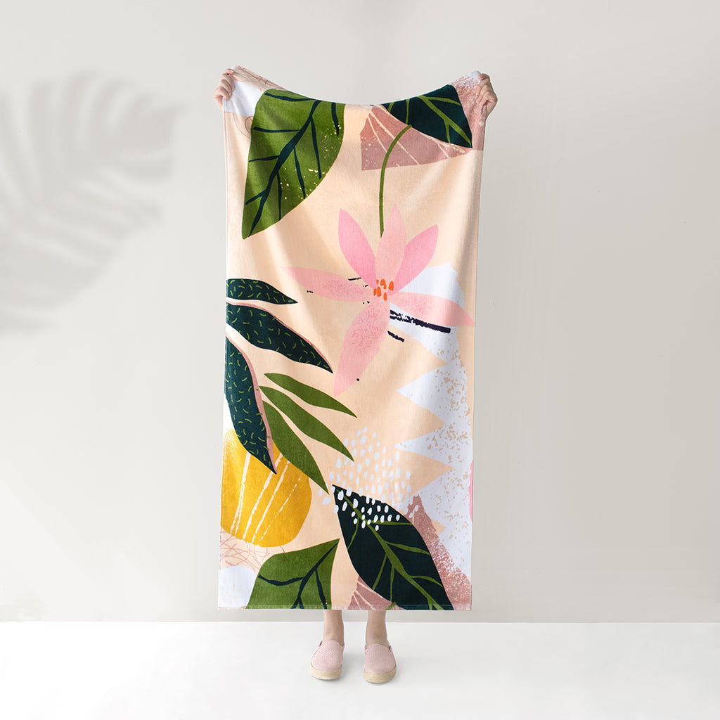 The Tropical Palm Beach Towel