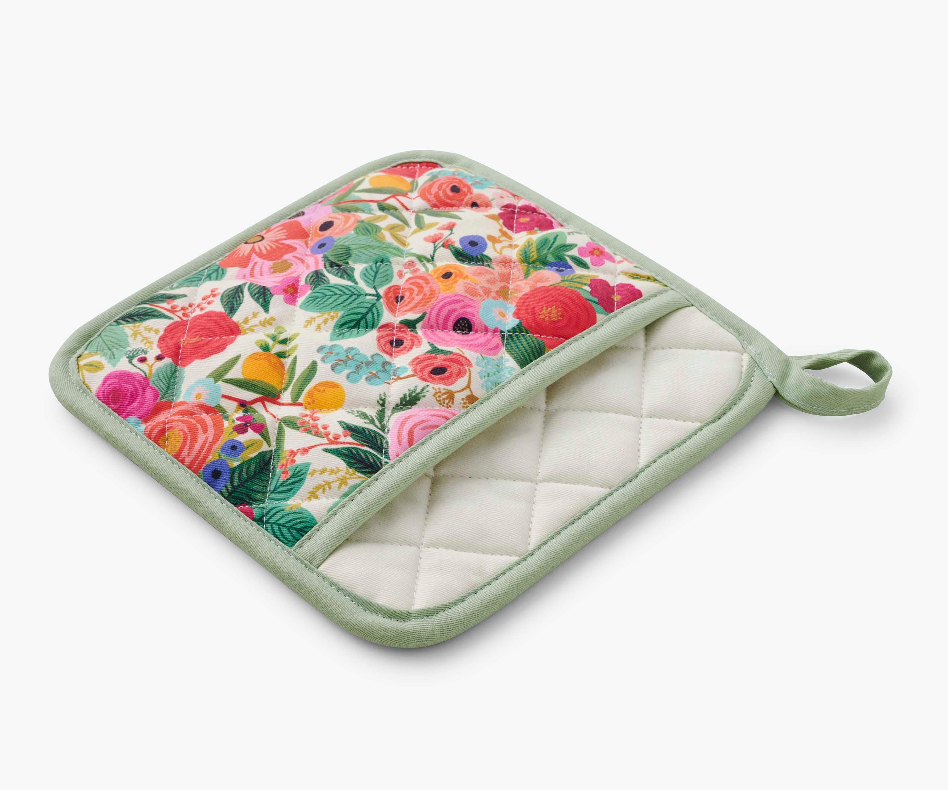 Oven Mitt and Pot Holder Set - Garden Party