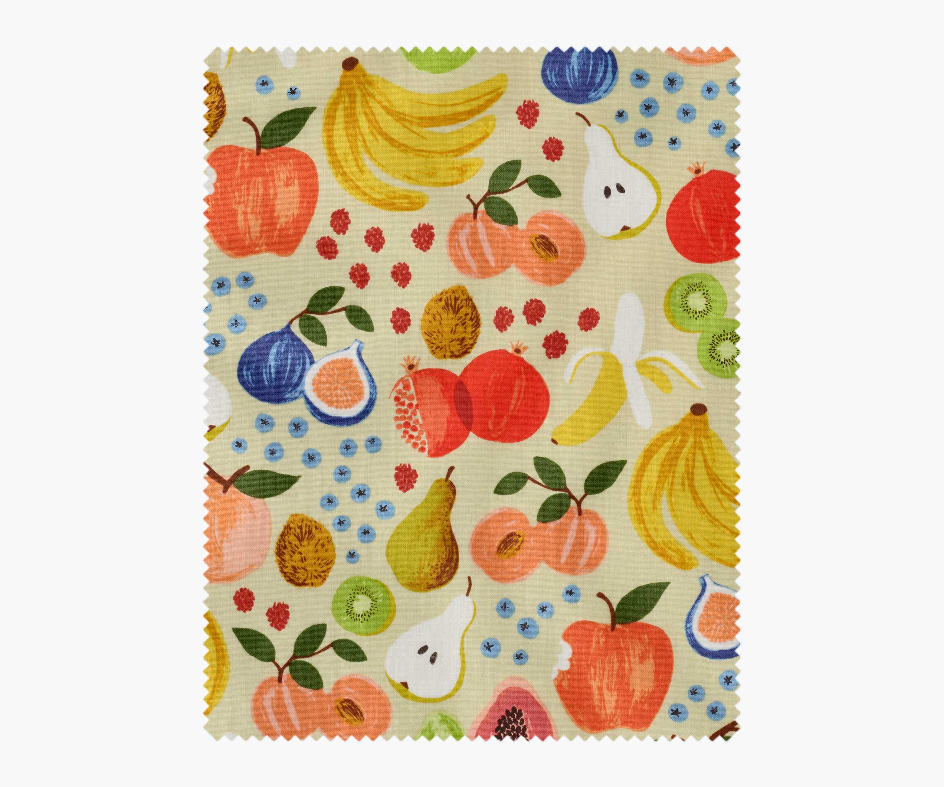 Fruit Stand Cotton Fabric - Cream