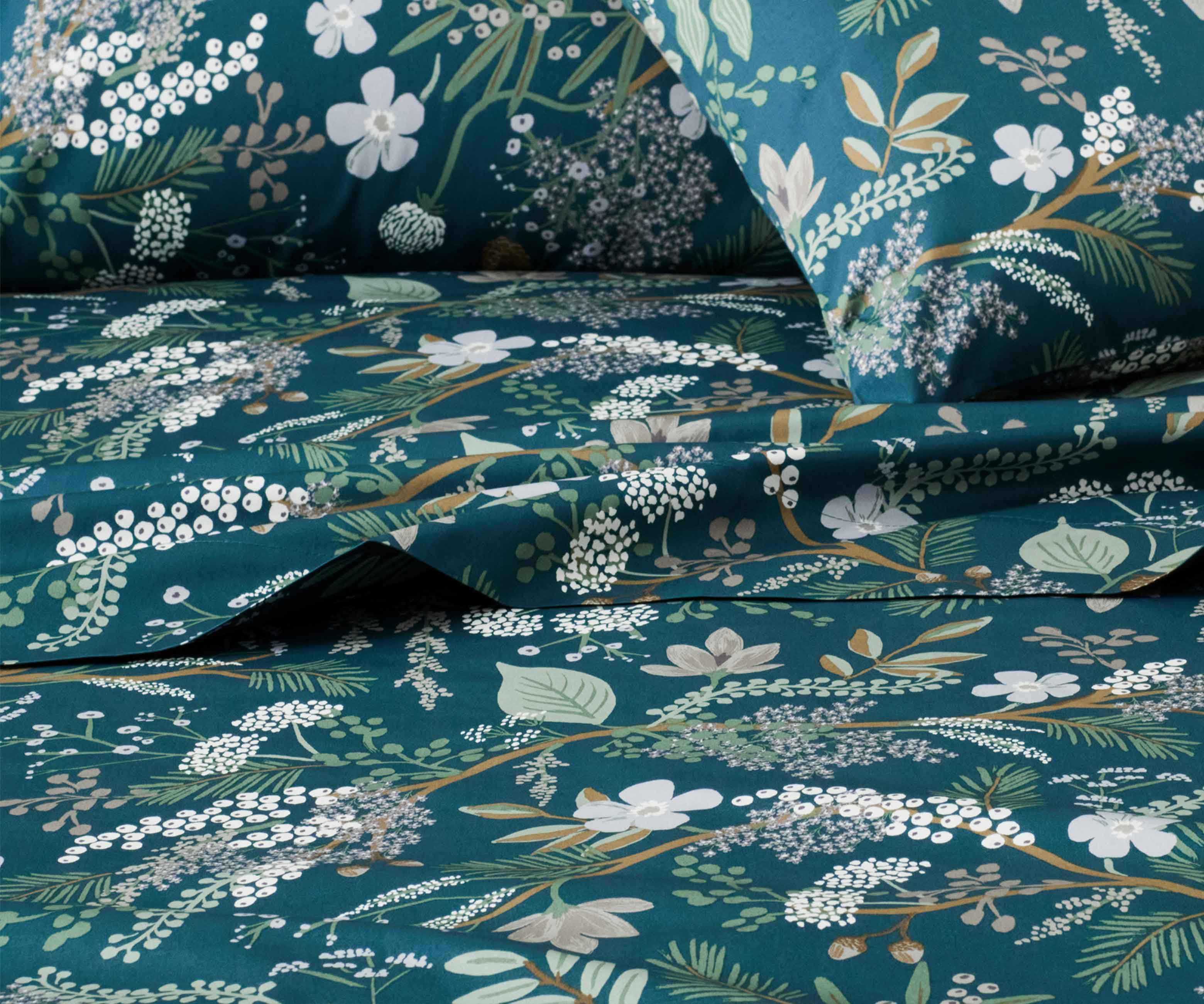 Sateen Flat Sheet - Juniper Forest