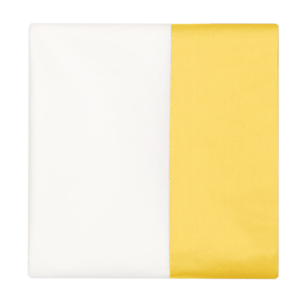 Yellow Border Pillowcase Pair