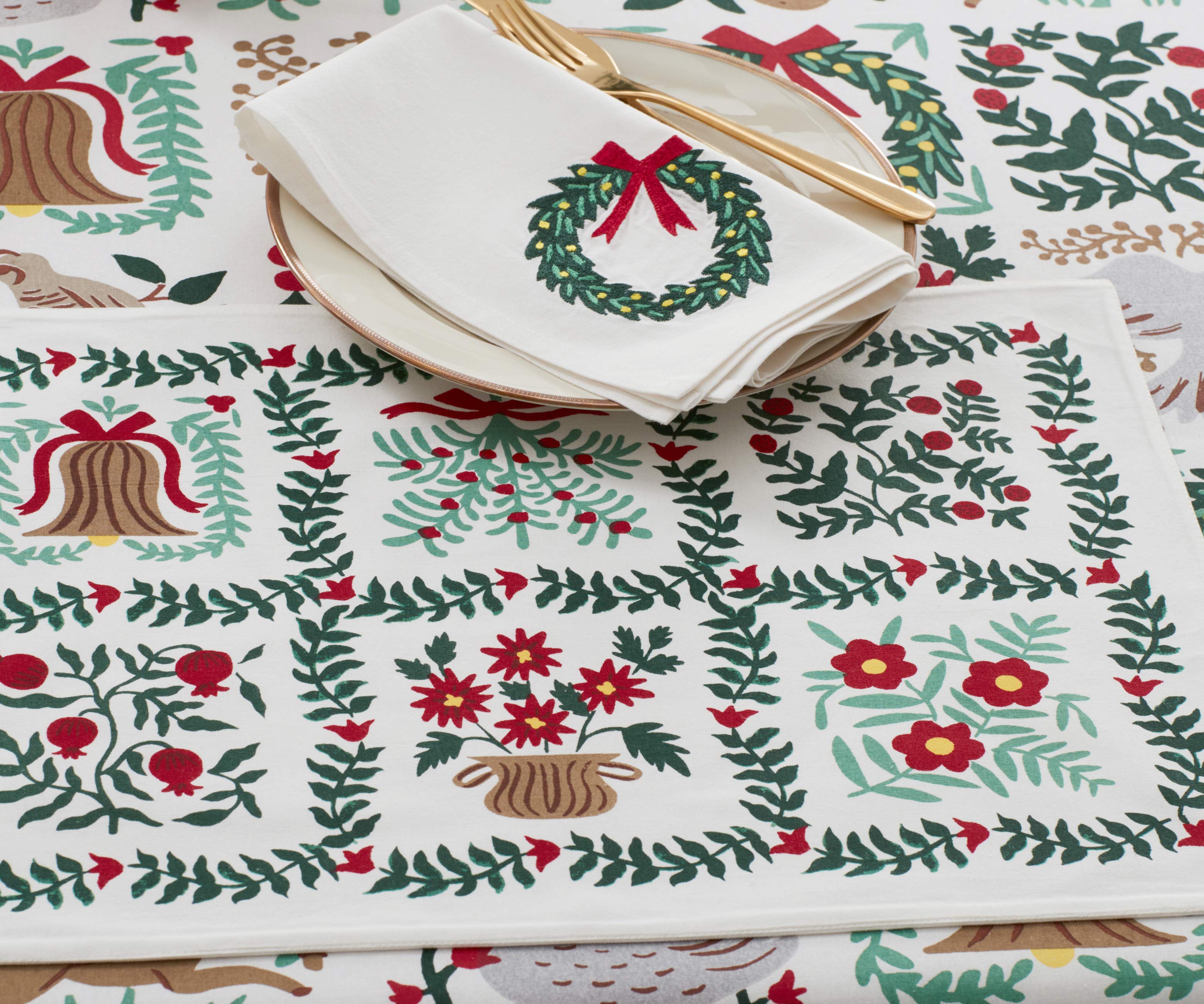 Cotton Placemats - Christmastide